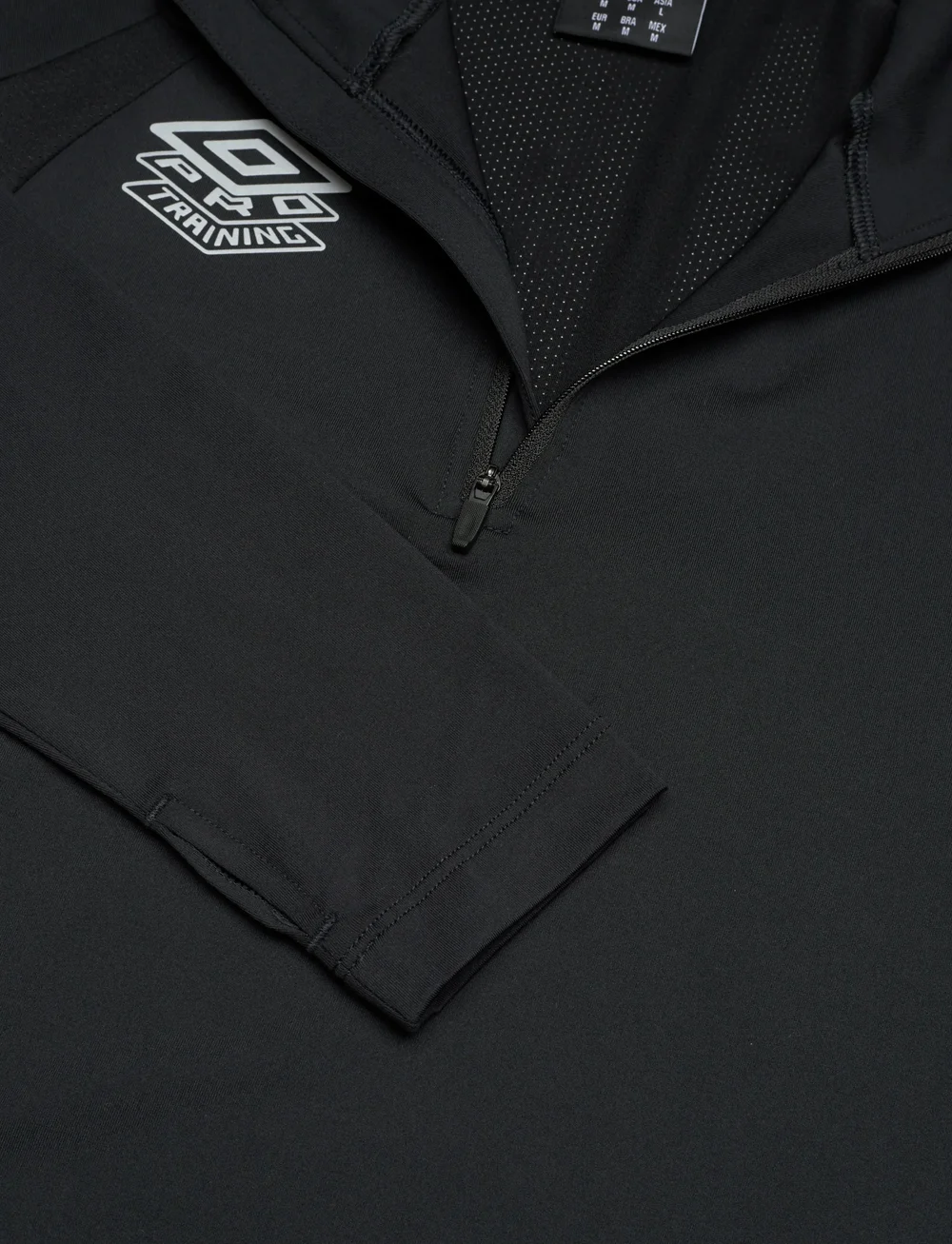 Umbro - Pro Training Half Zip Top - longsleeved tops - black - 2