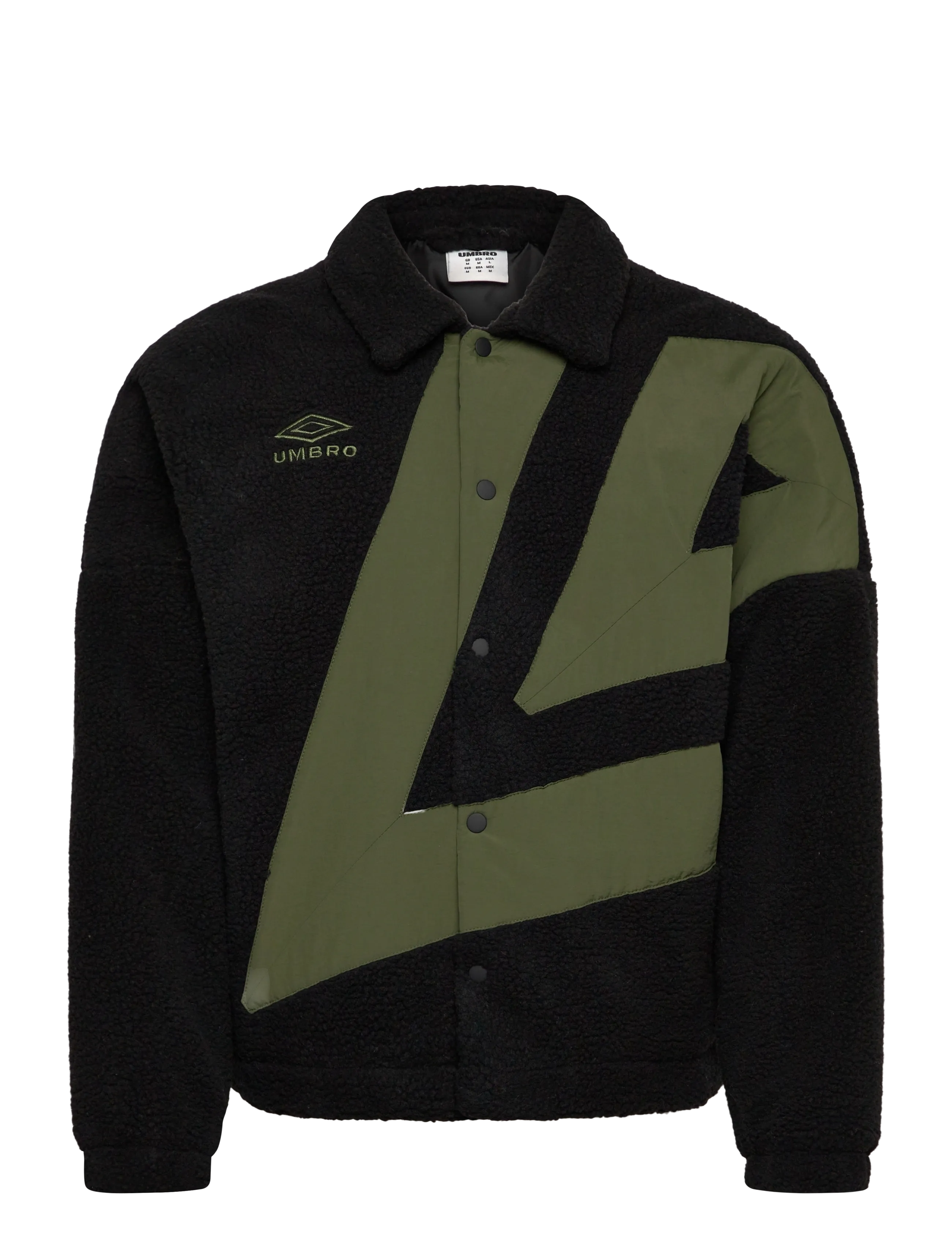 Umbro Fleece Coach Jacket, S, Black, Sport Fleeces & Midlayers > Sport Fleeces, Herre