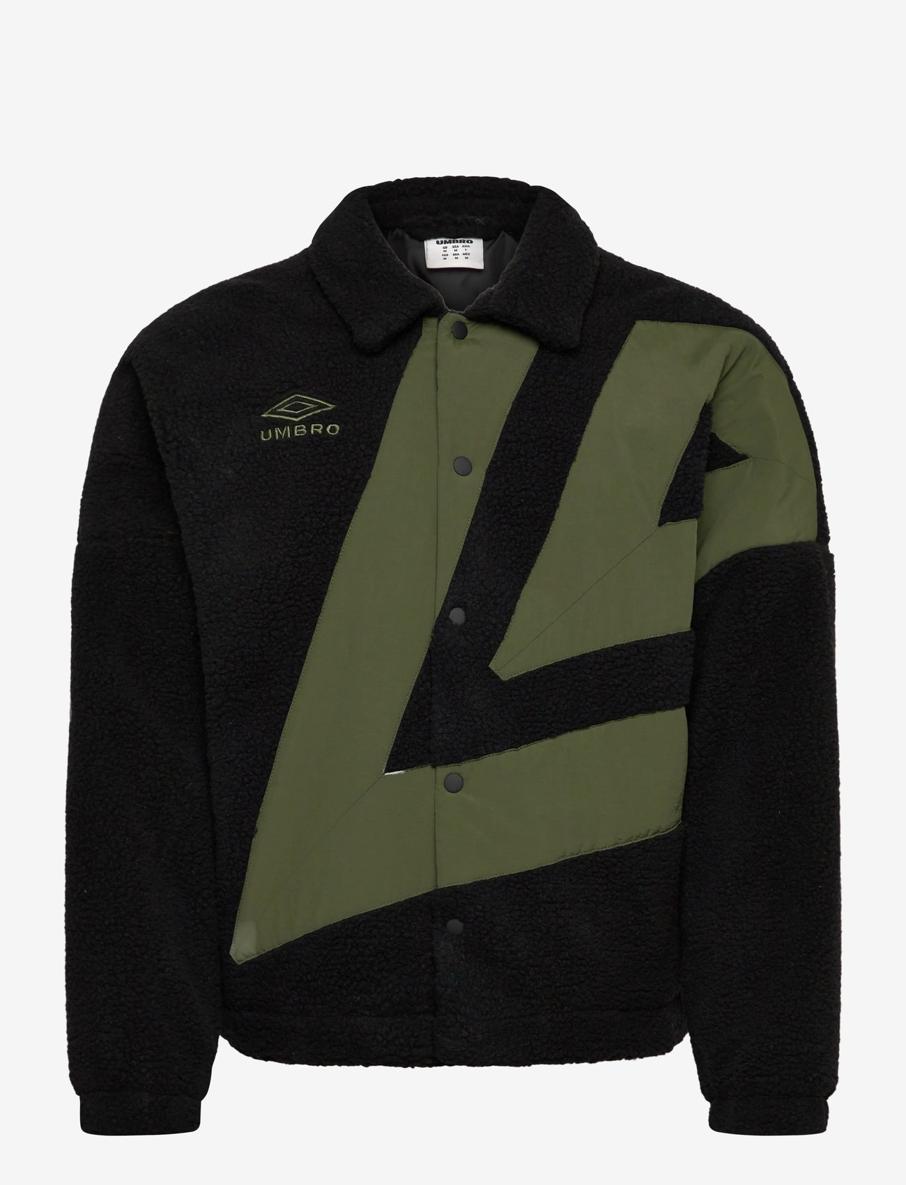 Umbro - Fleece Coach Jacket - fleece & mellanlager - black - 0