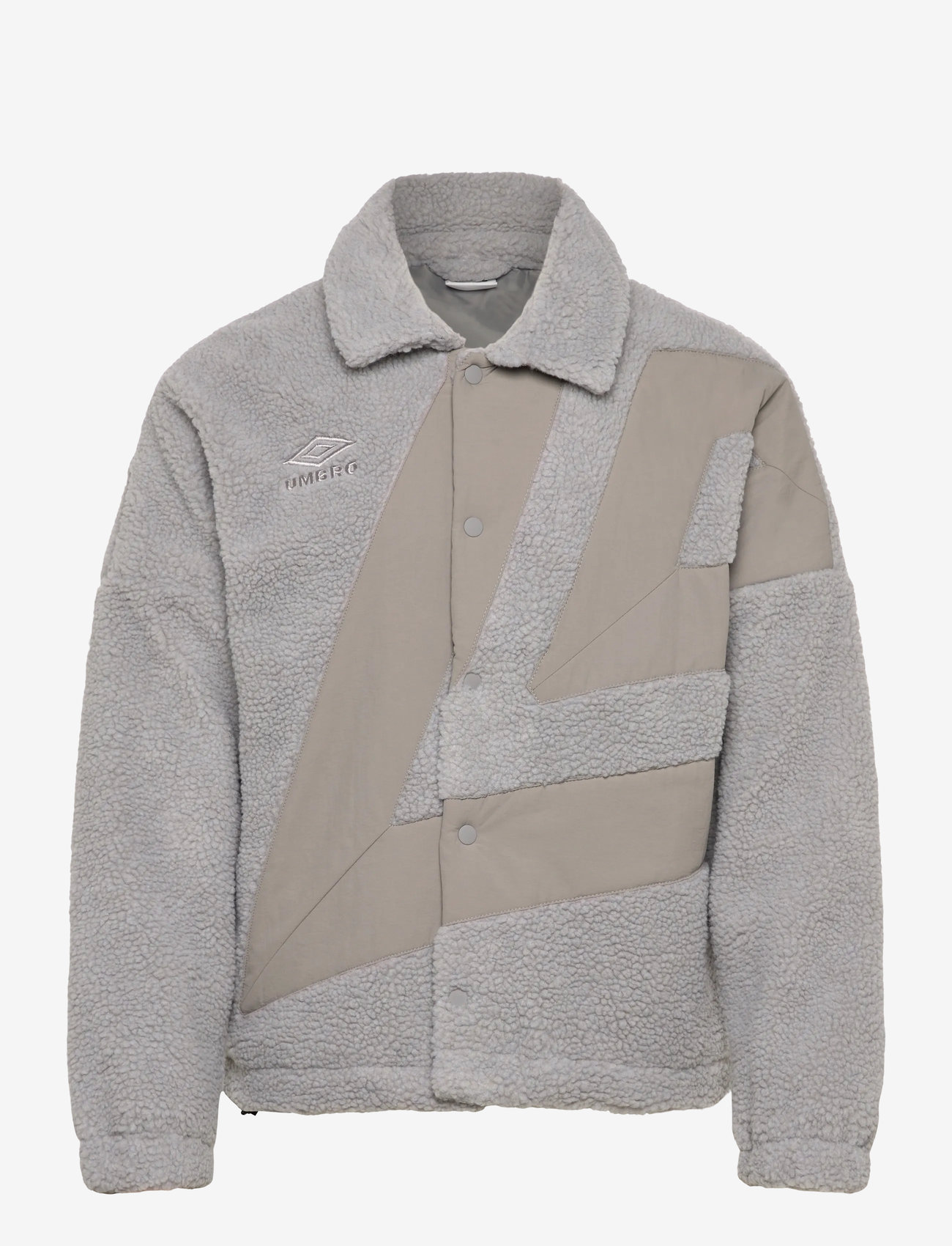 Umbro - Fleece Coach Jacket - fleece & mellanlager - grey - 0