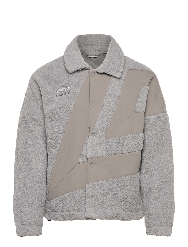 Umbro - Fleece Coach Jacket - fleece & mellanlager - grey - 0