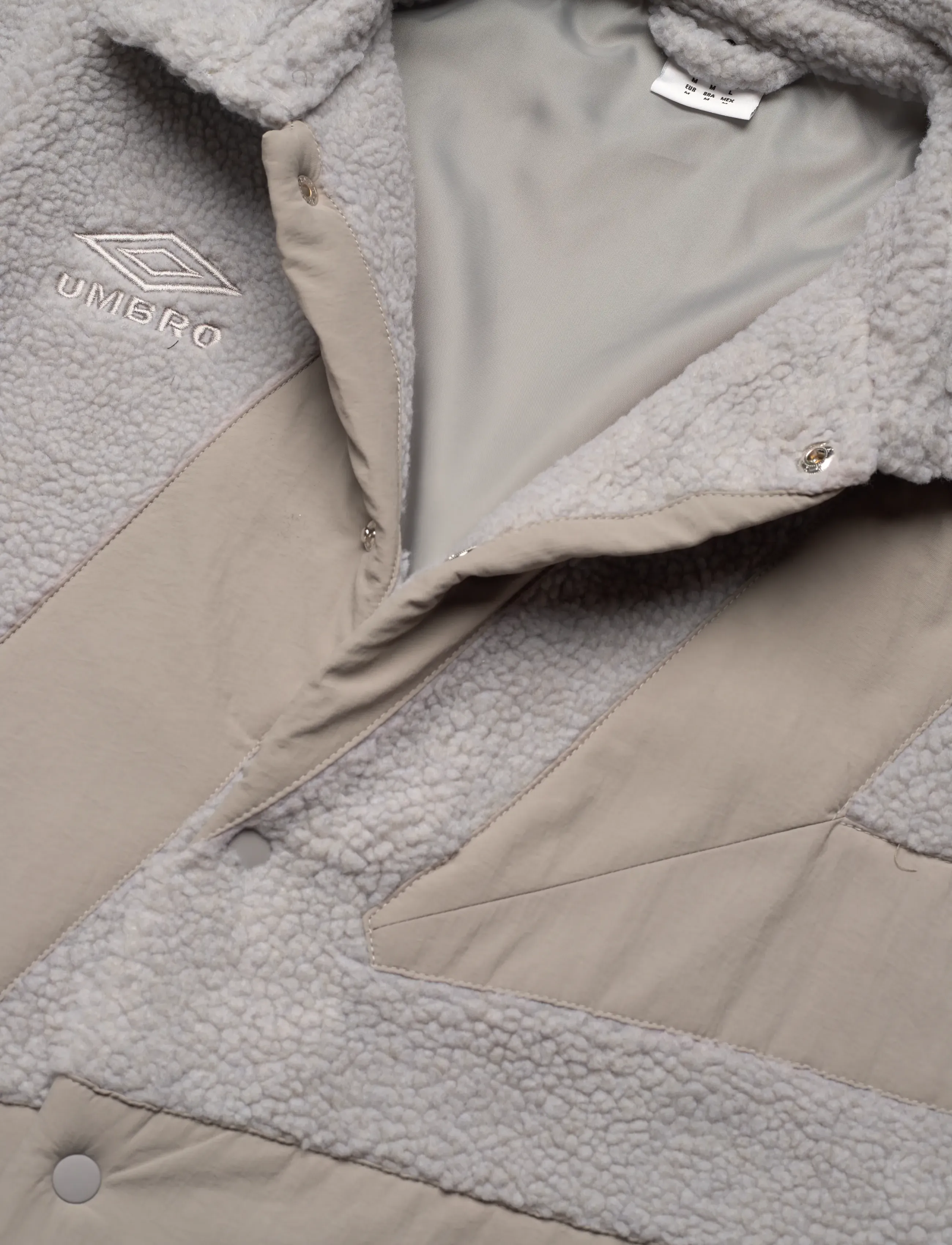 Umbro - Fleece Coach Jacket - sport - grey - 2