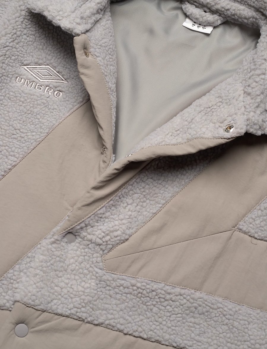 Umbro - Fleece Coach Jacket - fleece & midlayer - grey - 2