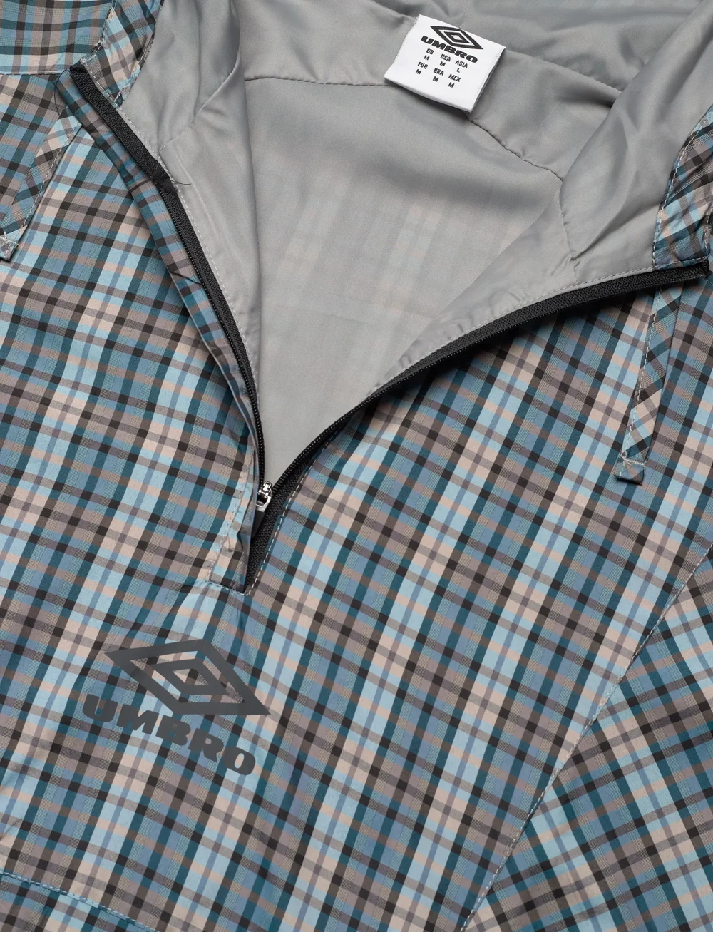 Umbro - Checked Cagoule - anoraks - grey - 2