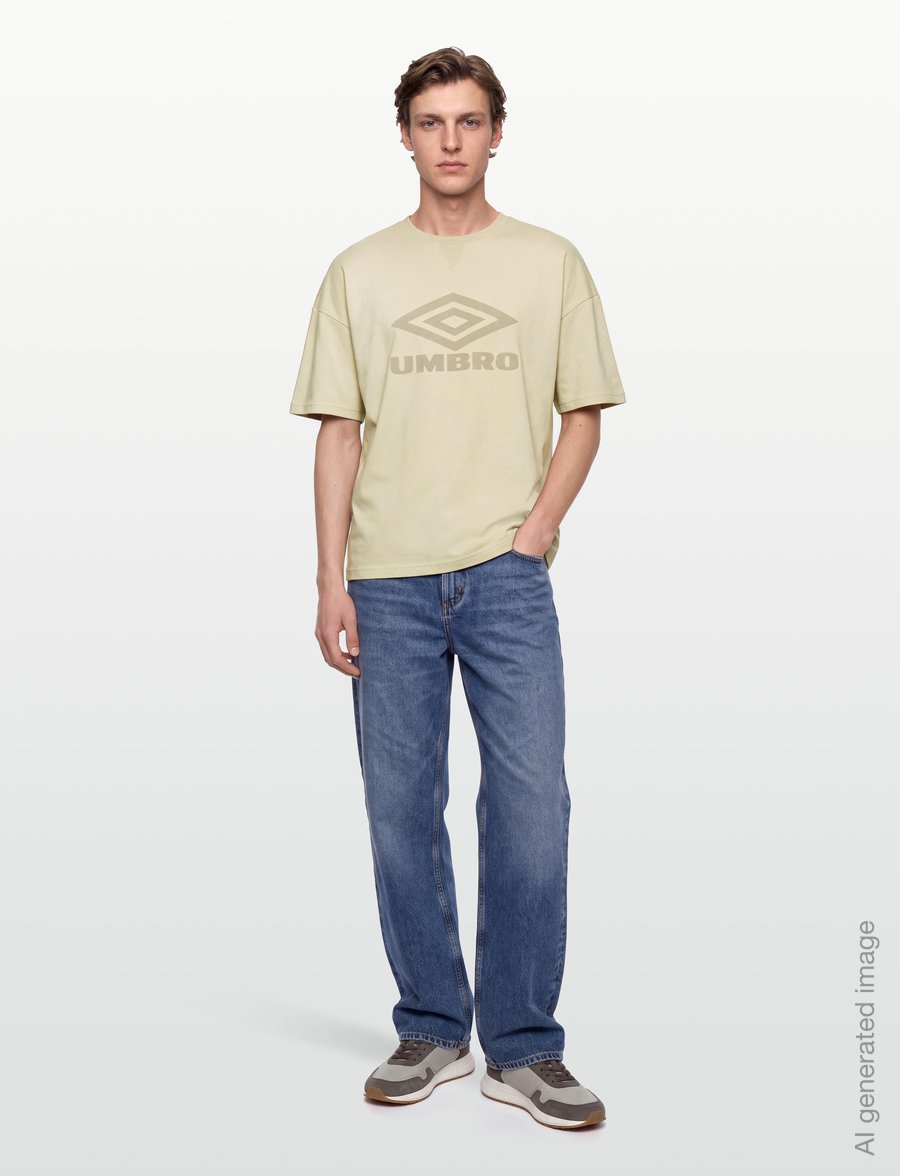 Umbro - Washed Boxy Tee - t-shirts - grey - 0