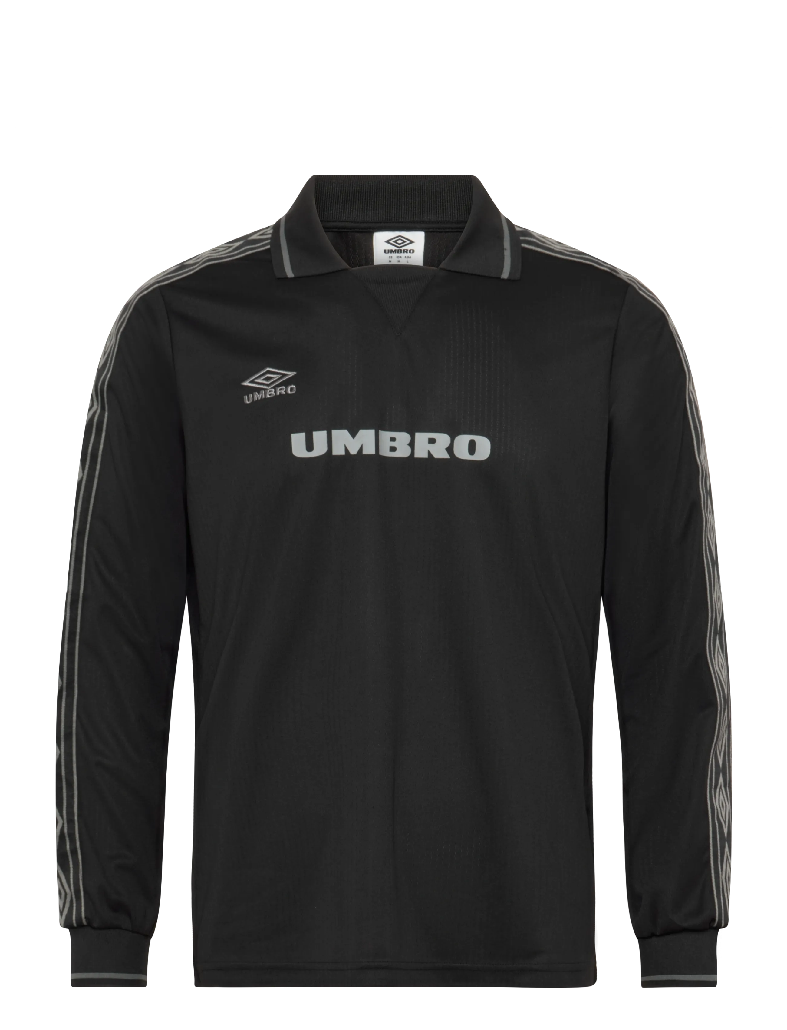 Umbro Taped LS Jersey - Oberteile & T-Shirts - BLACK / black