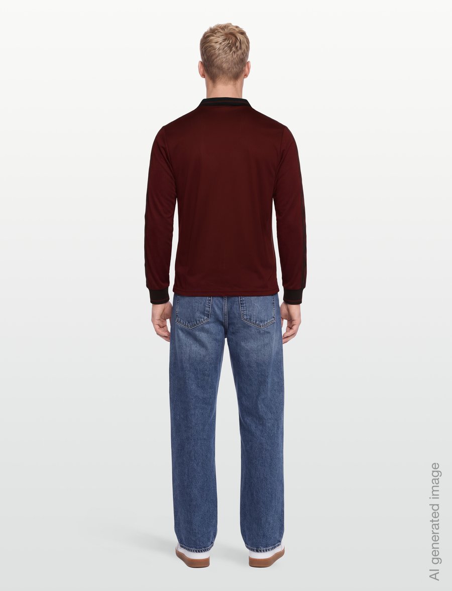 Umbro - Taped LS Jersey - jalgpallisärgid - burgundy - 4