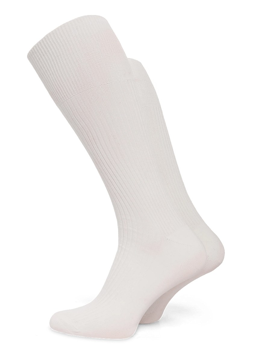 CDLP - COTTON MID LENGTH RIB SOCKS - WHITE - tennissocken - white - 0