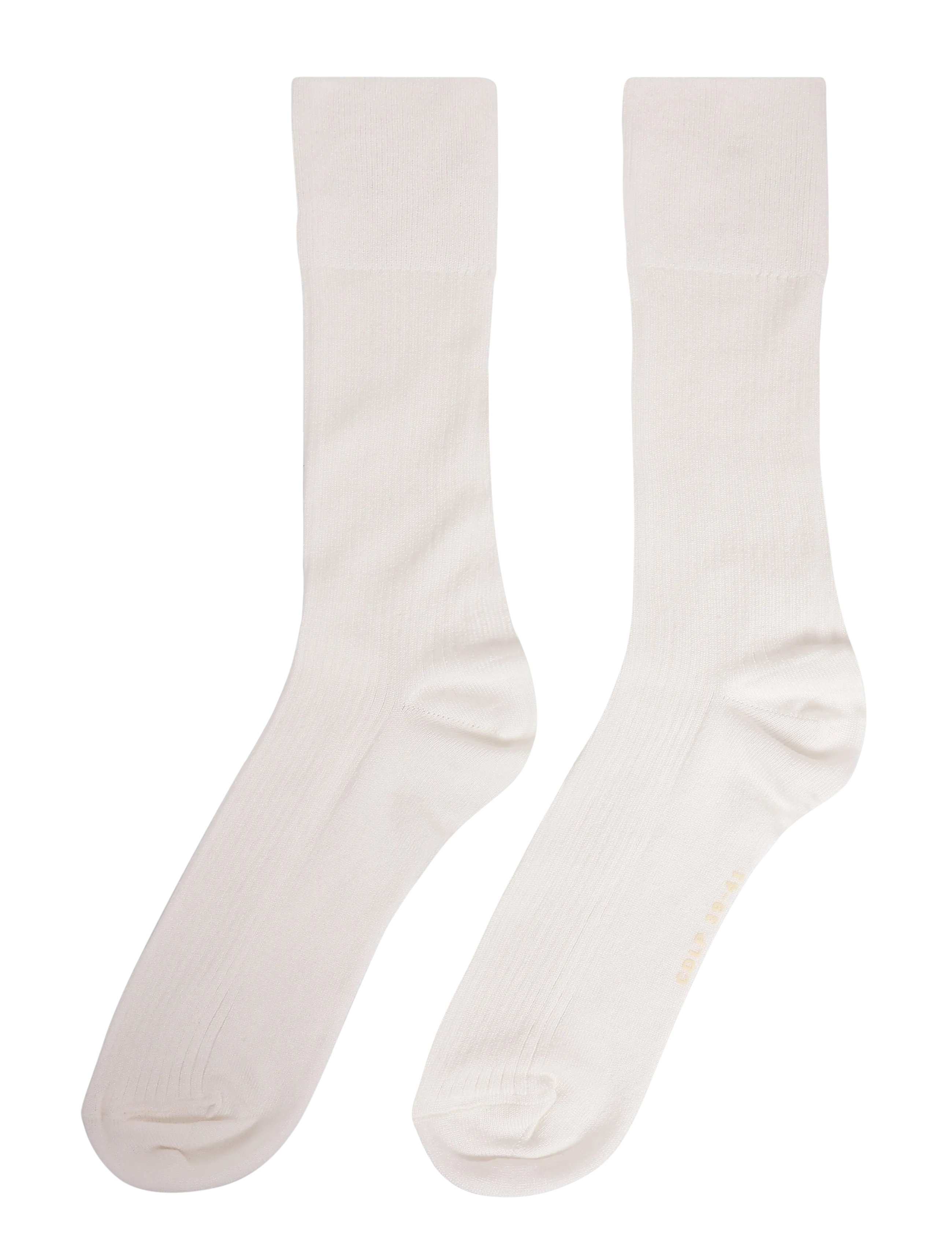 CDLP - COTTON MID LENGTH RIB SOCKS - WHITE - white - 1