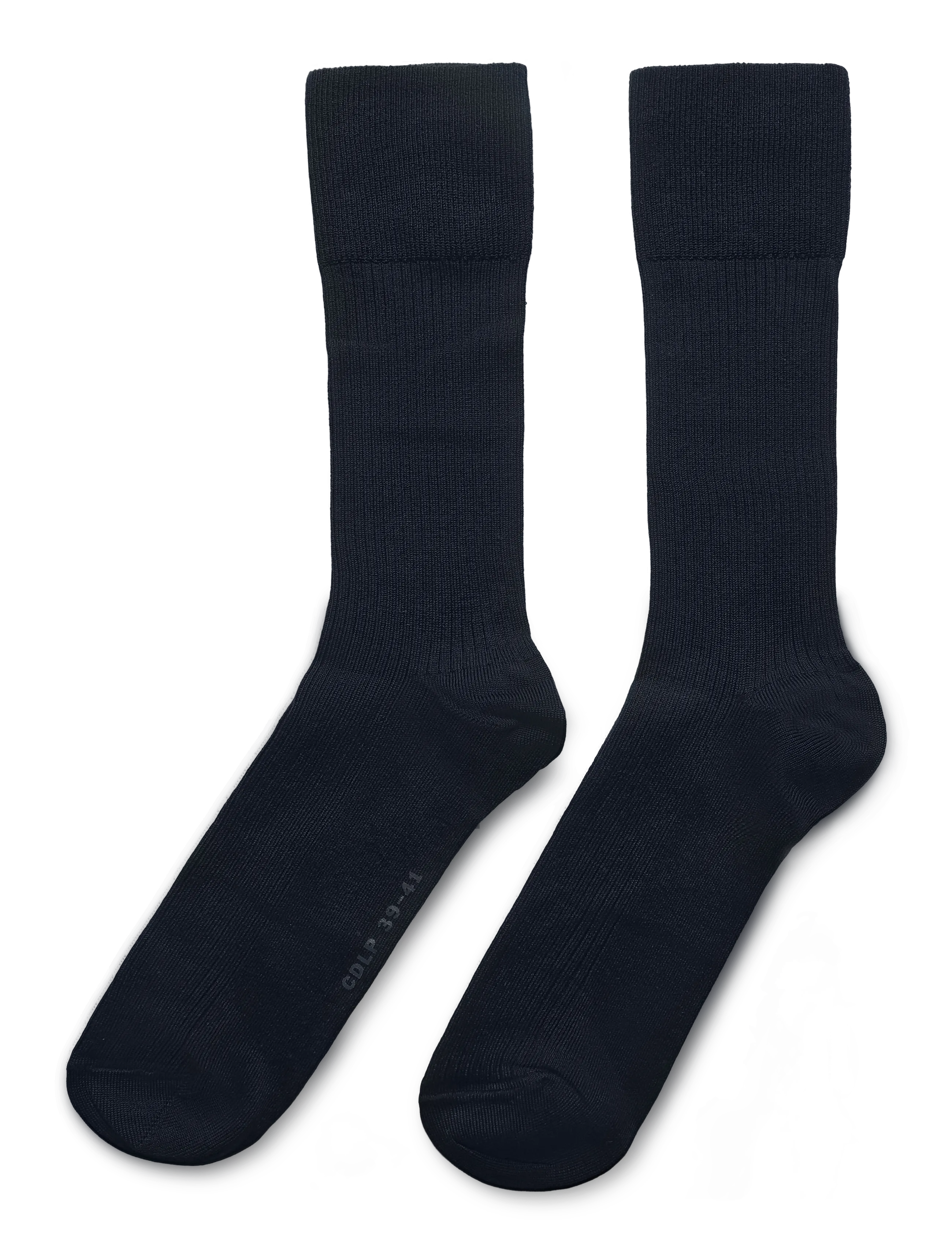 CDLP - COTTON MID LENGTH RIB SOCKS - DARK NAVY - tennissocken - dark navy - 1