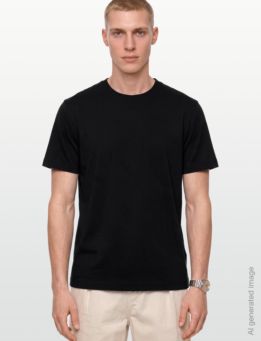 CDLP - MIDWEIGHT T-SHIRT - BLACK - pidžaamasärgid - black - 3
