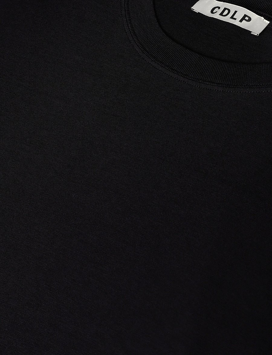 CDLP - MIDWEIGHT T-SHIRT - BLACK - pyjama tops - black - 2