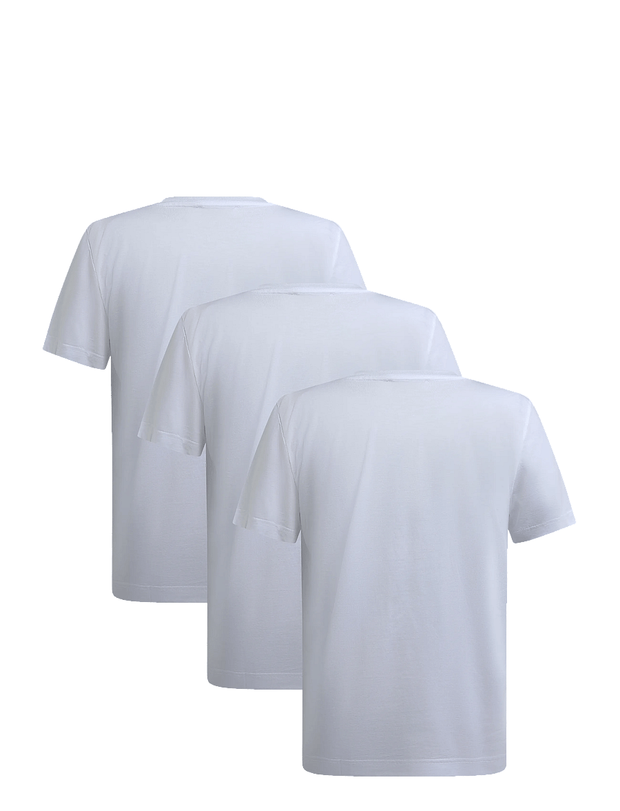 CDLP - 3 X MIDWEIGHT T-SHIRT - WHITE - pyjamaoberteile - white - 1