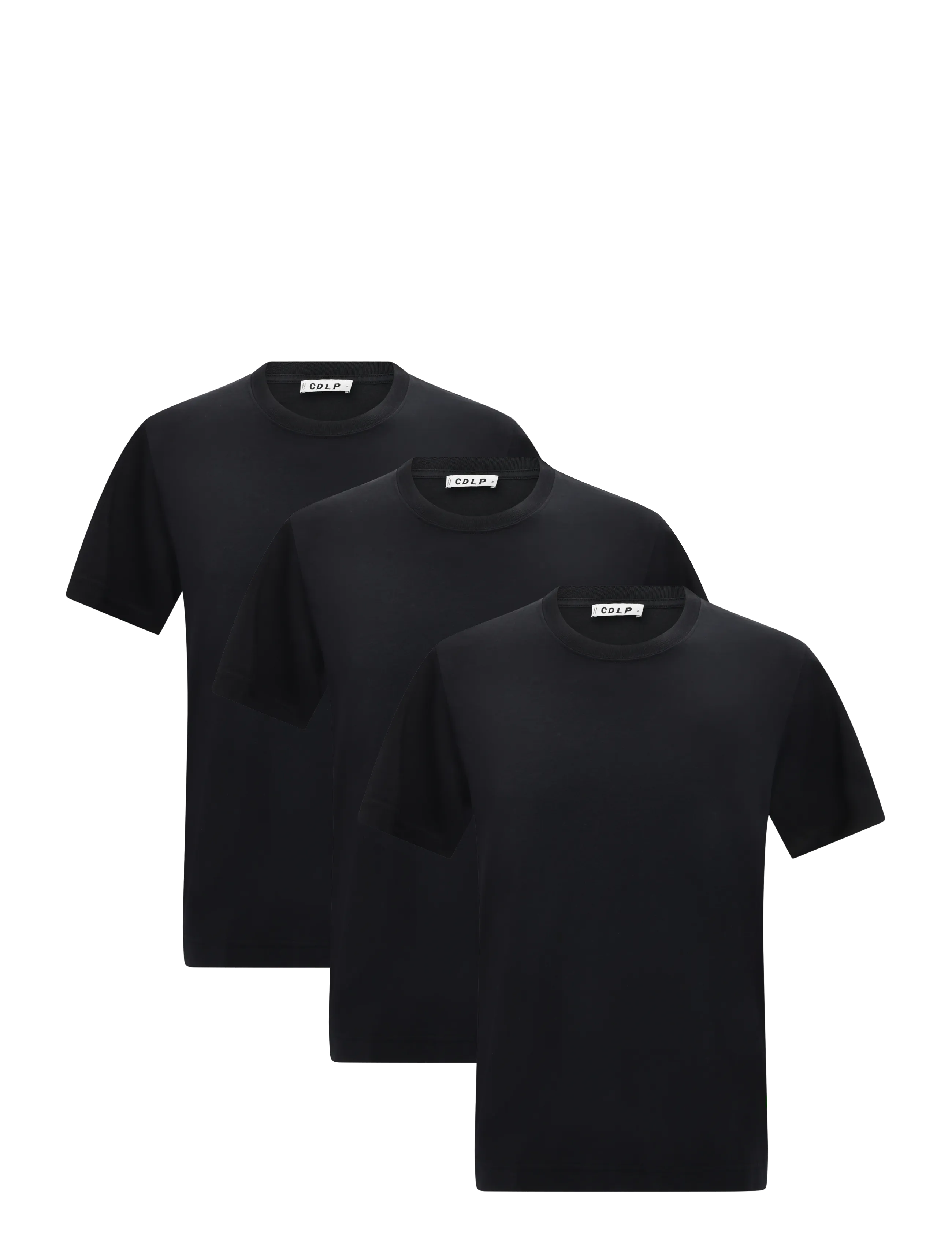 CDLP 3 X  MIDWEIGHT T-SHIRT - BLACK - Pyjama - BLACK / black