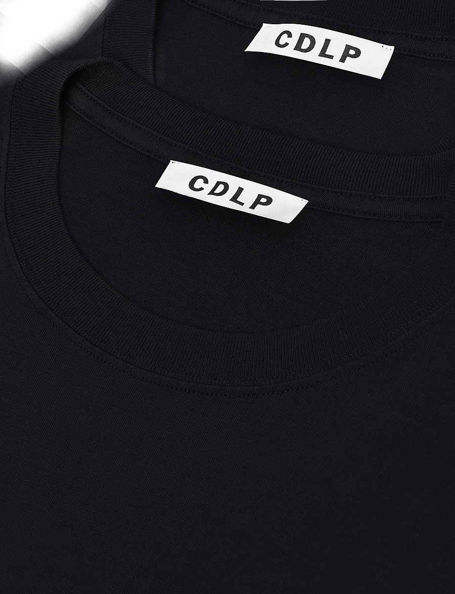 CDLP - 3 X MIDWEIGHT T-SHIRT - BLACK - nattrøjer - black - 2