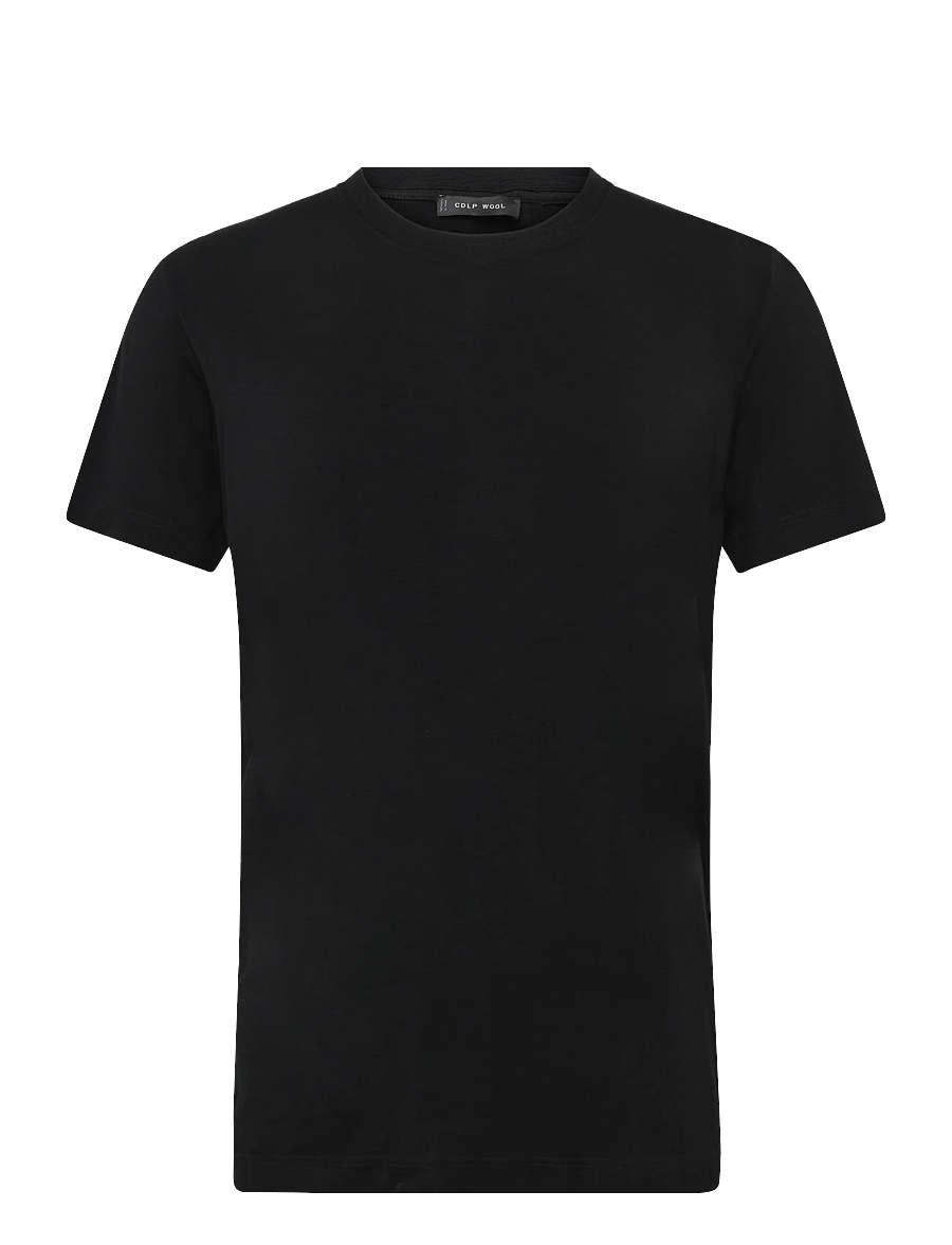 CDLP - MERINO BLEND T-SHIRT - BLACK - kurzärmelige t-shirts - black - 0