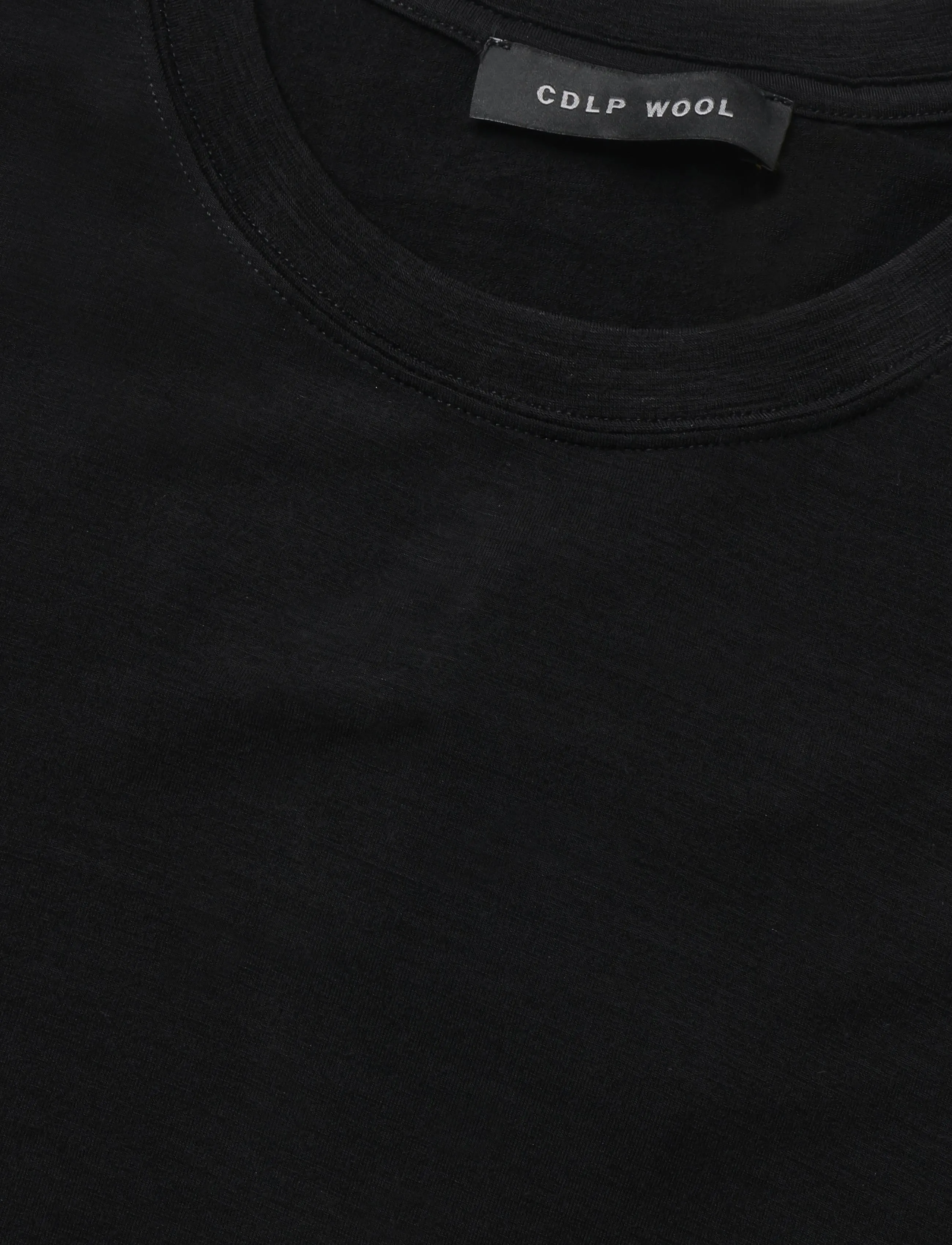 CDLP - MERINO BLEND T-SHIRT - BLACK - kurzärmelige t-shirts - black - 2