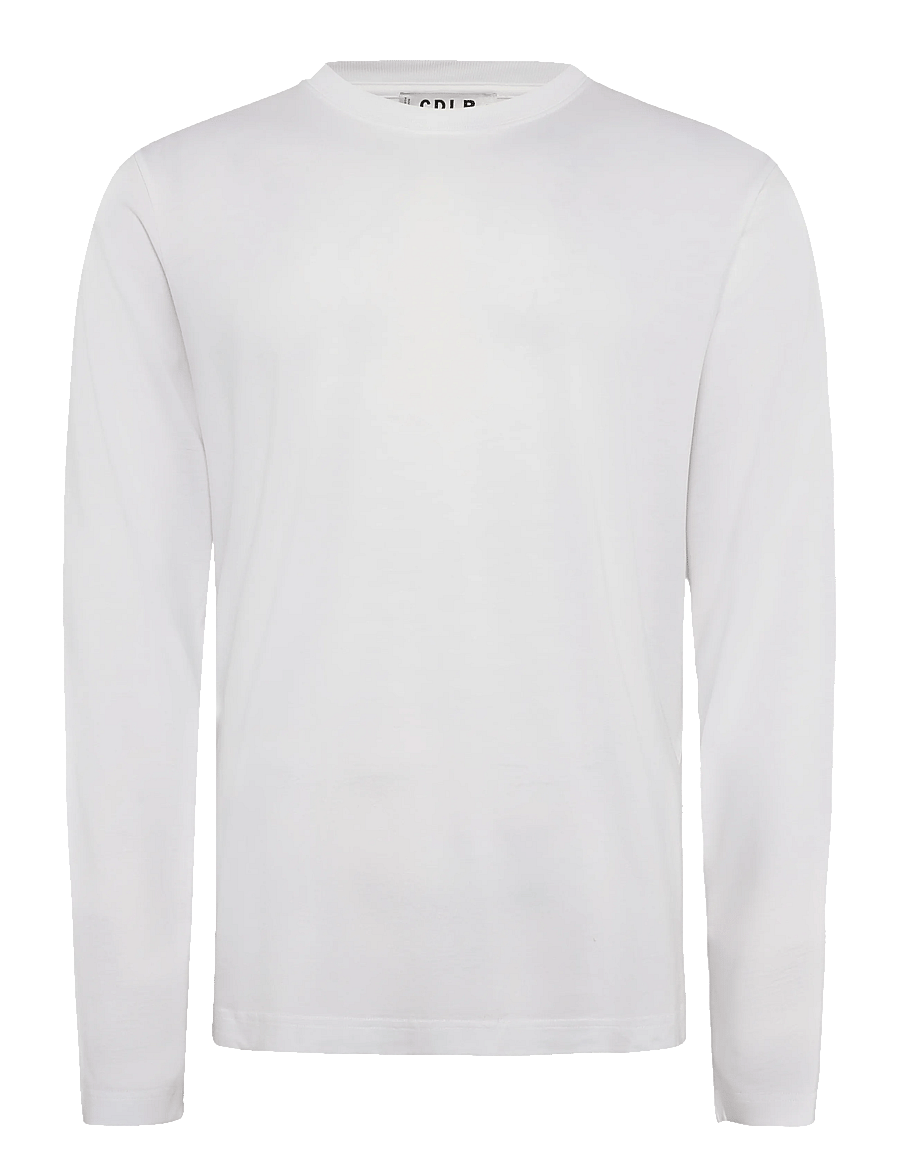 CDLP - MIDWEIGHT LONG SLEEVE T-SHIRT - WHITE - pyjamasöverdelar - white - 0