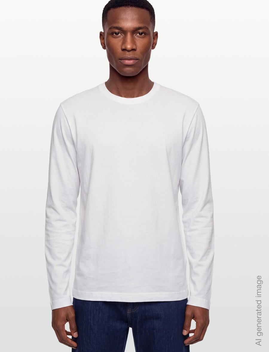 CDLP - MIDWEIGHT LONG SLEEVE T-SHIRT - WHITE - pyjamaoberteile - white - 3
