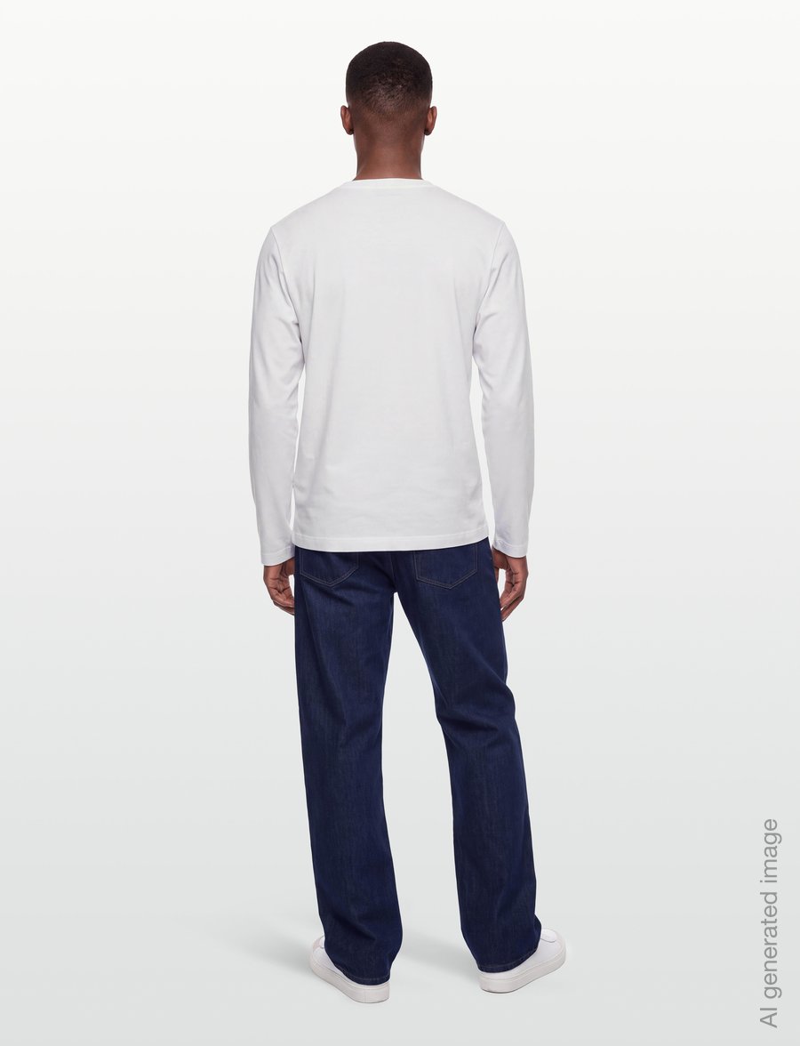 CDLP - MIDWEIGHT LONG SLEEVE T-SHIRT - WHITE - pyjamaoberteile - white - 4