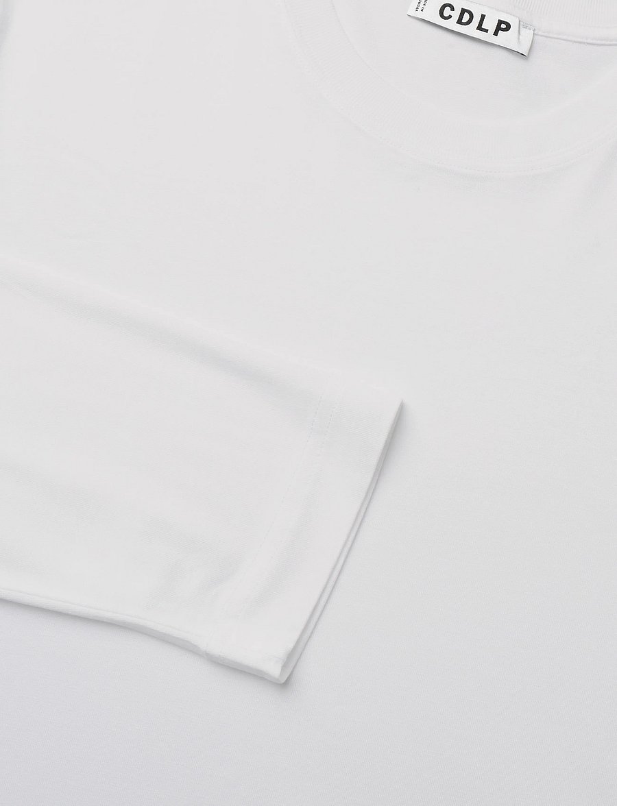 CDLP - MIDWEIGHT LONG SLEEVE T-SHIRT - WHITE - pyjamasöverdelar - white - 2