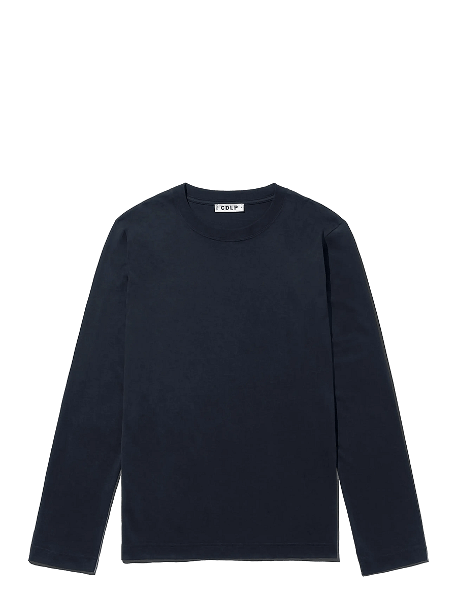 CDLP - MIDWEIGHT LONG SLEEVE T-SHIRT - DARK NAVY - dark navy - 0