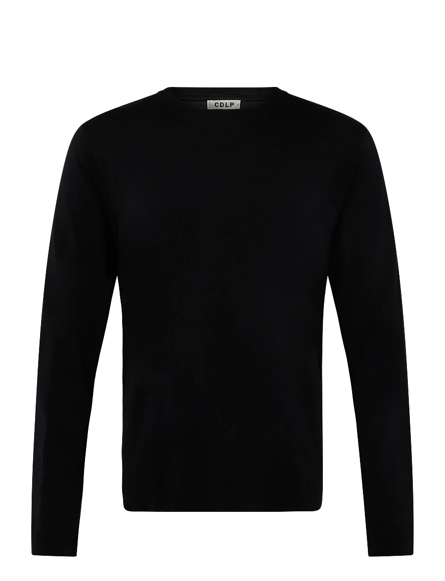 CDLP - MIDWEIGHT LONG SLEEVE T-SHIRT - BLACK - pidžaamasärgid - black - 0