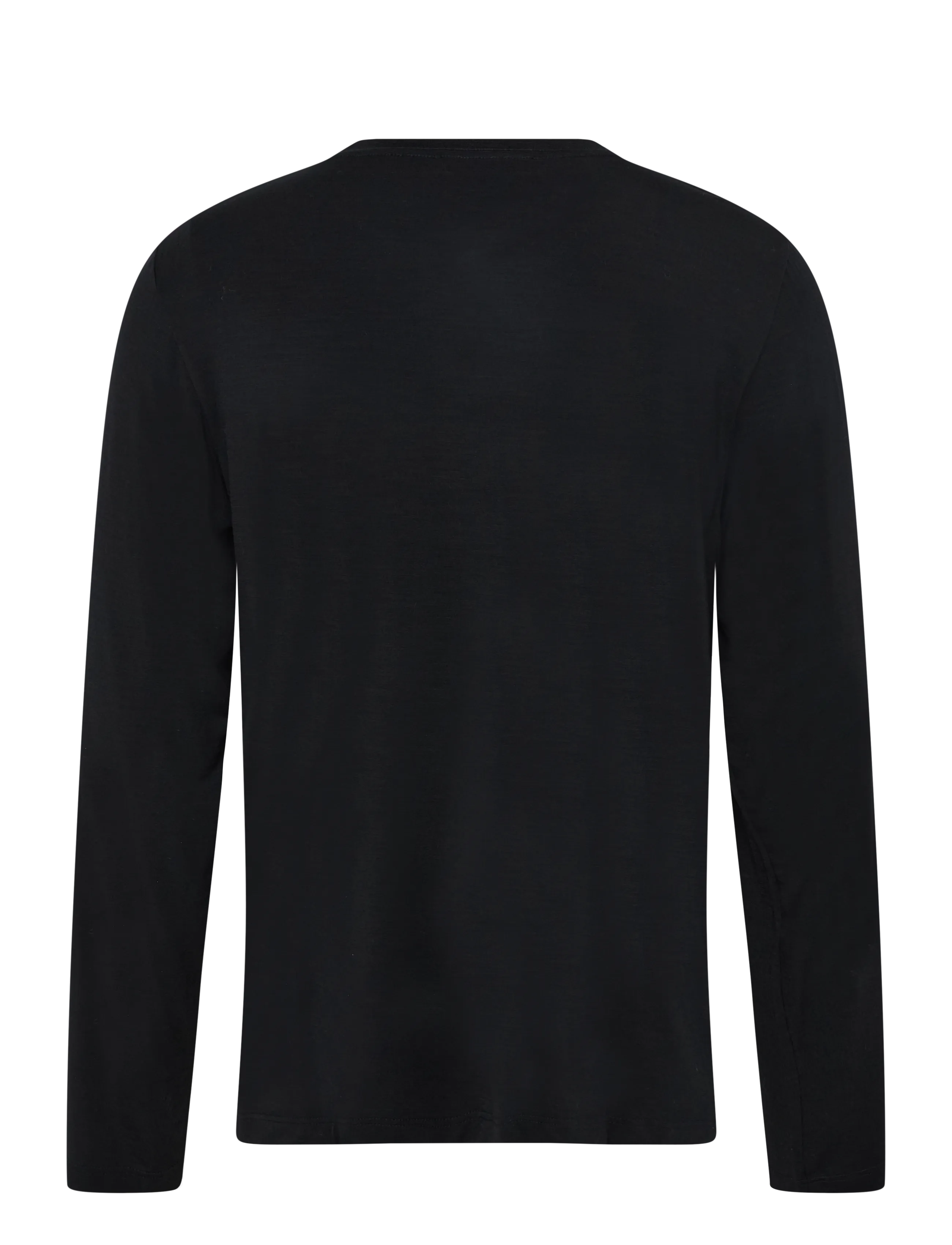 CDLP - MERINO BLEND LONG SLEEVE T-SHIRT - BLACK - pidžaamasärgid - black - 1