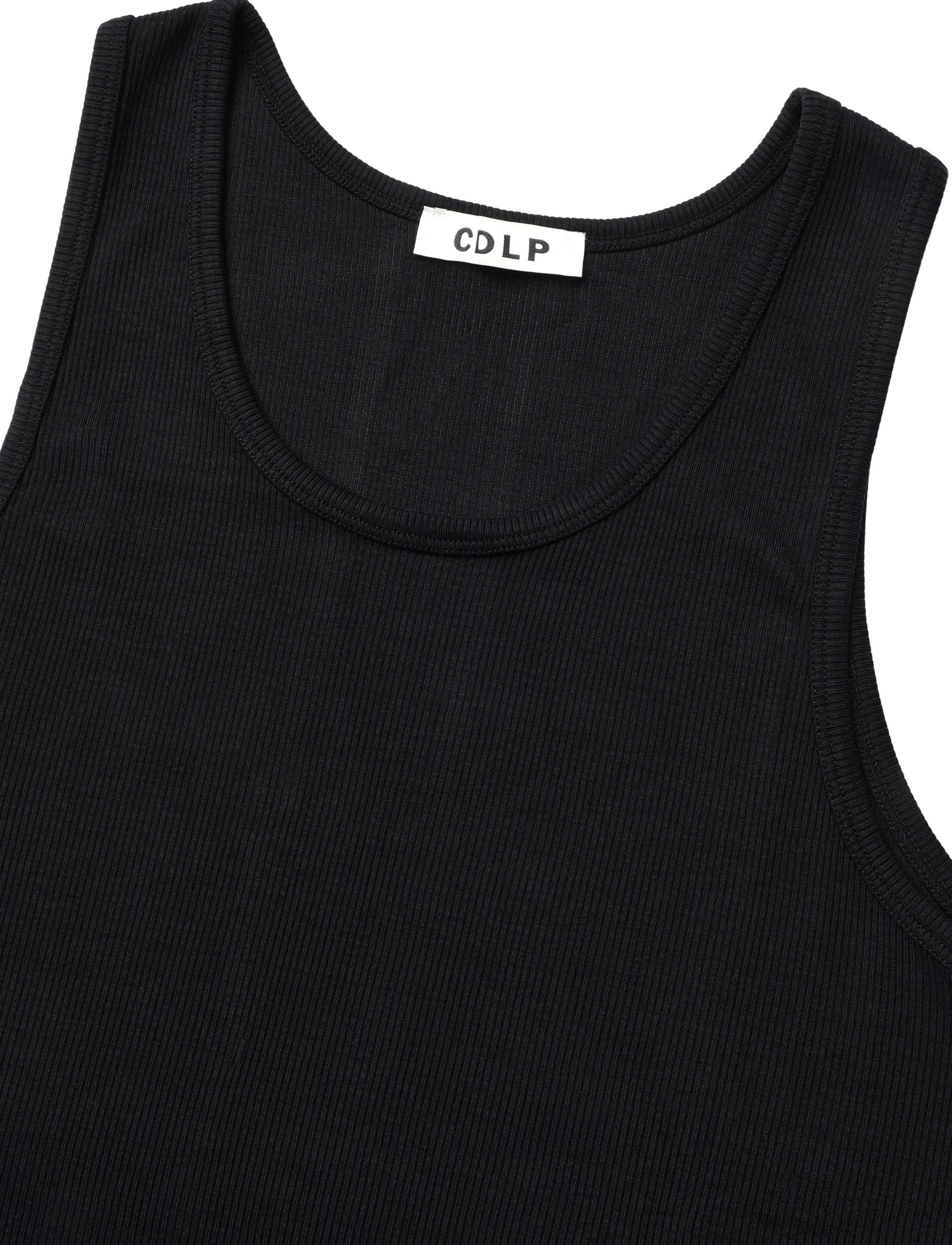CDLP - RIB TANK TOP - OFF BLACK - pyjamaoberteile - off black - 2