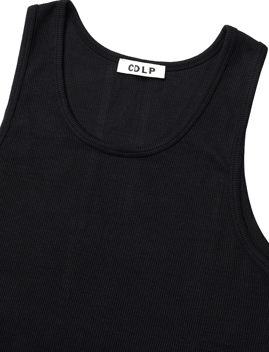 CDLP - RIB TANK TOP - OFF BLACK - pyjamaoberteile - off black - 2