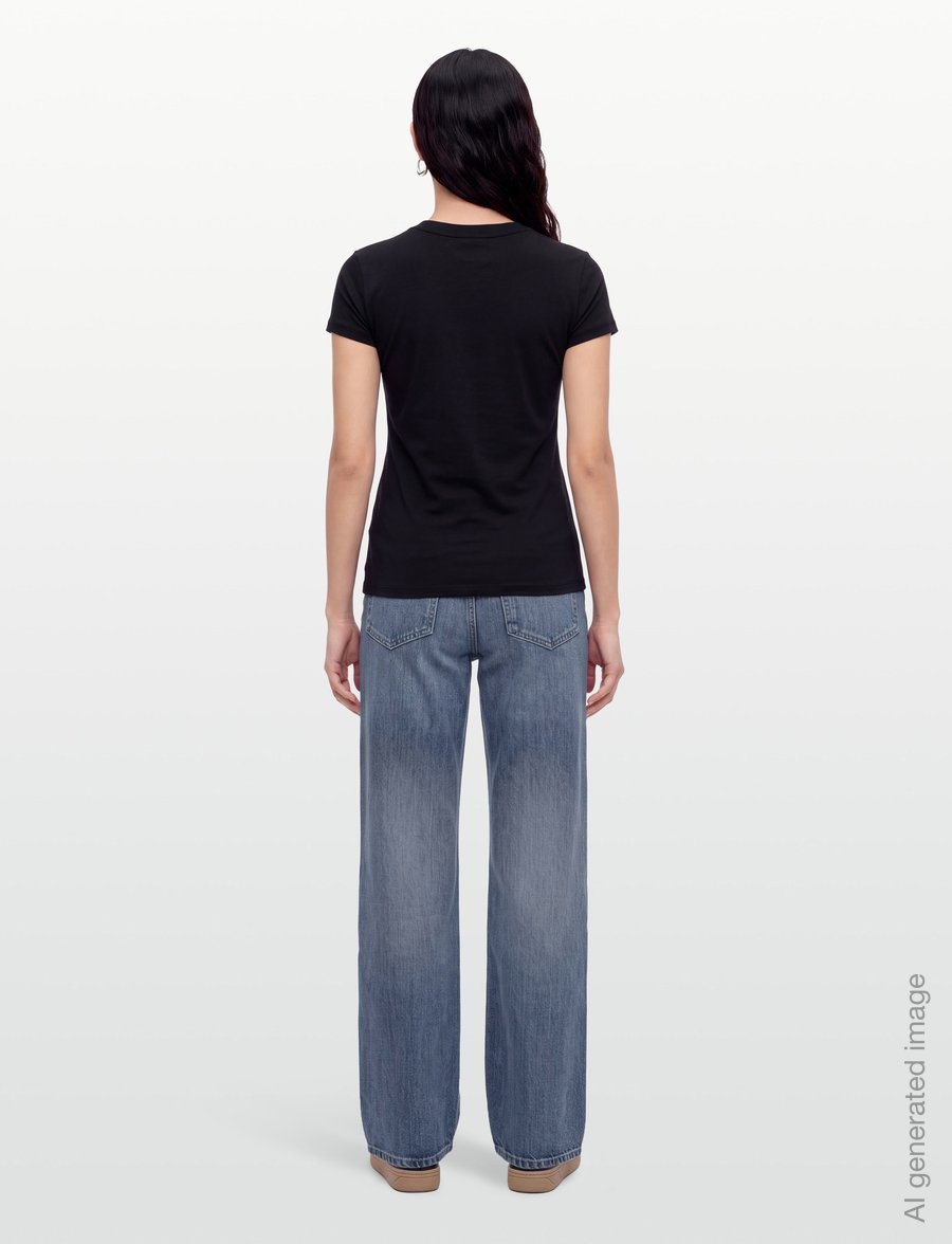 CDLP - LYOCELL SHORT SLEEVE LIGHTWEIGHT T-SHIRT - BLACK - overdele - black - 4