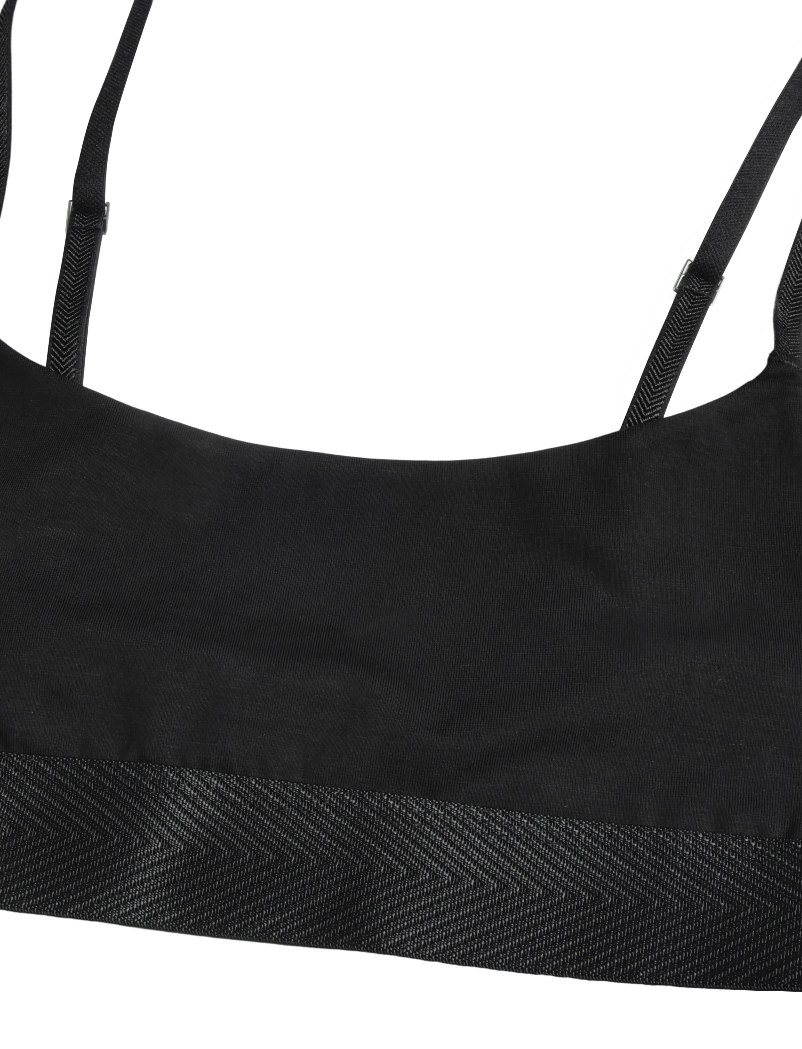 CDLP - LYOCELL SCOOP BRALETTE - BLACK - bralette - black - 2