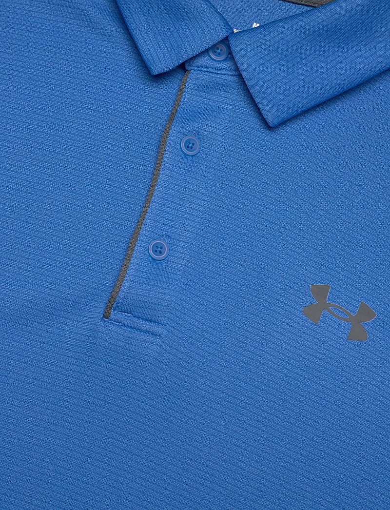 Under Armour - Tech Polo - toppar & t-shirts - blue atlantis - 4