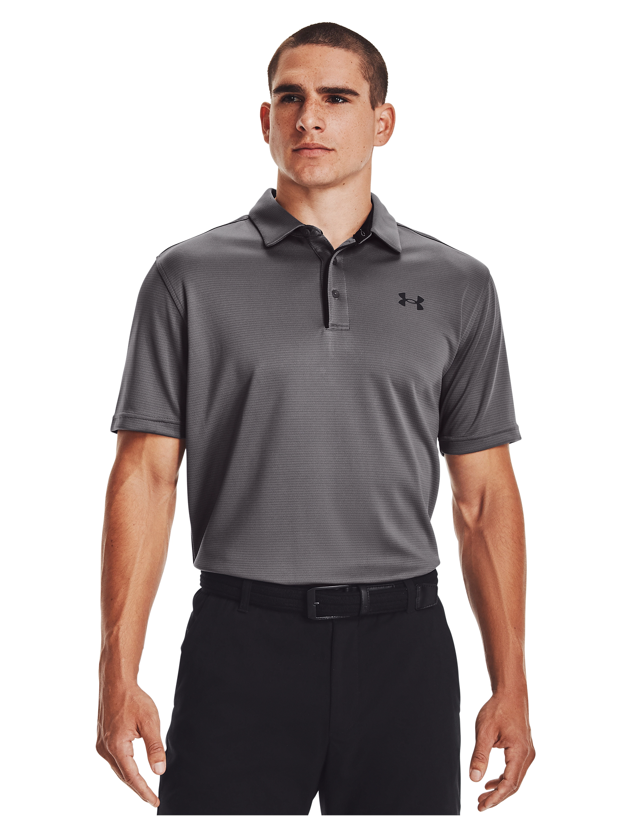 Under Armour Tech Polo, S, Polos, Grau - Short-sleeved, Männerswear