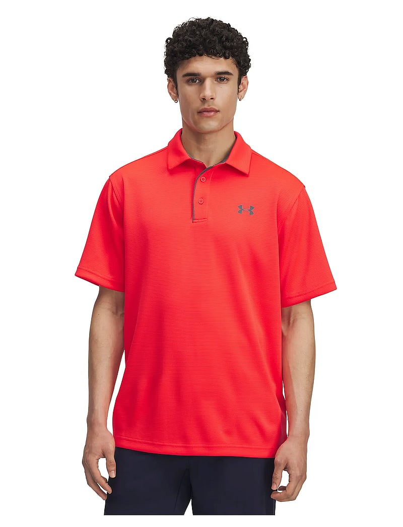 Under Armour - Tech Polo - toppar & t-shirts - racer red - 0