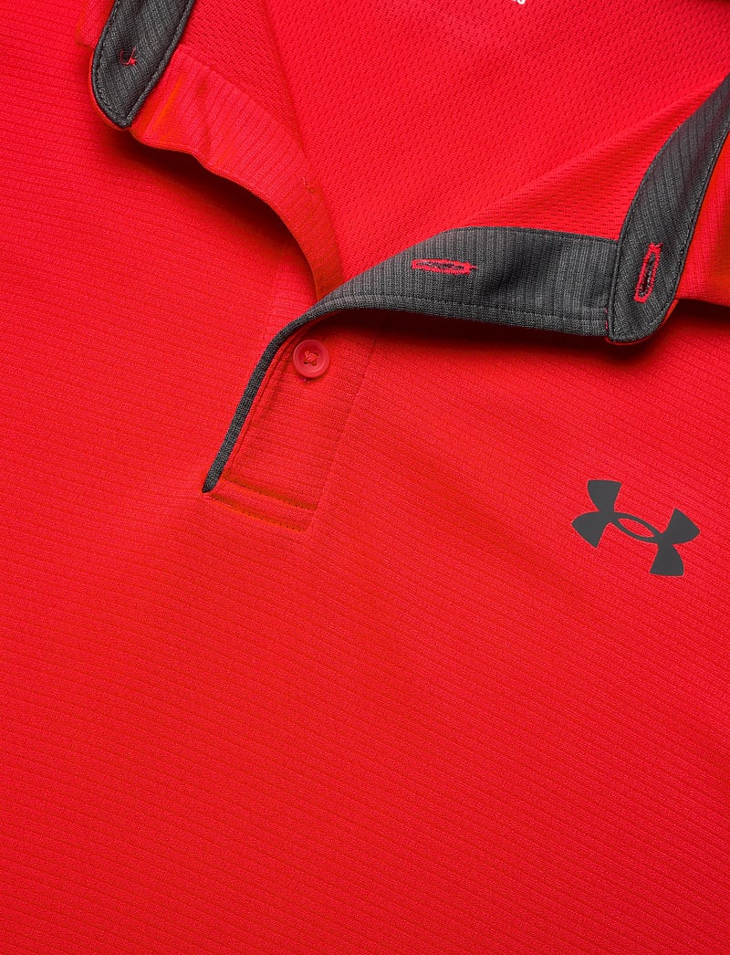 Under Armour - Tech Polo - toppar & t-shirts - racer red - 4