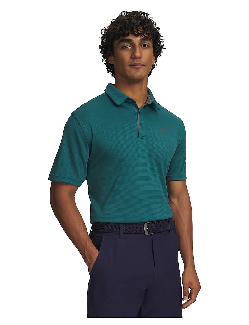 Under Armour - Tech Polo - toppar & t-shirts - rack green - 0