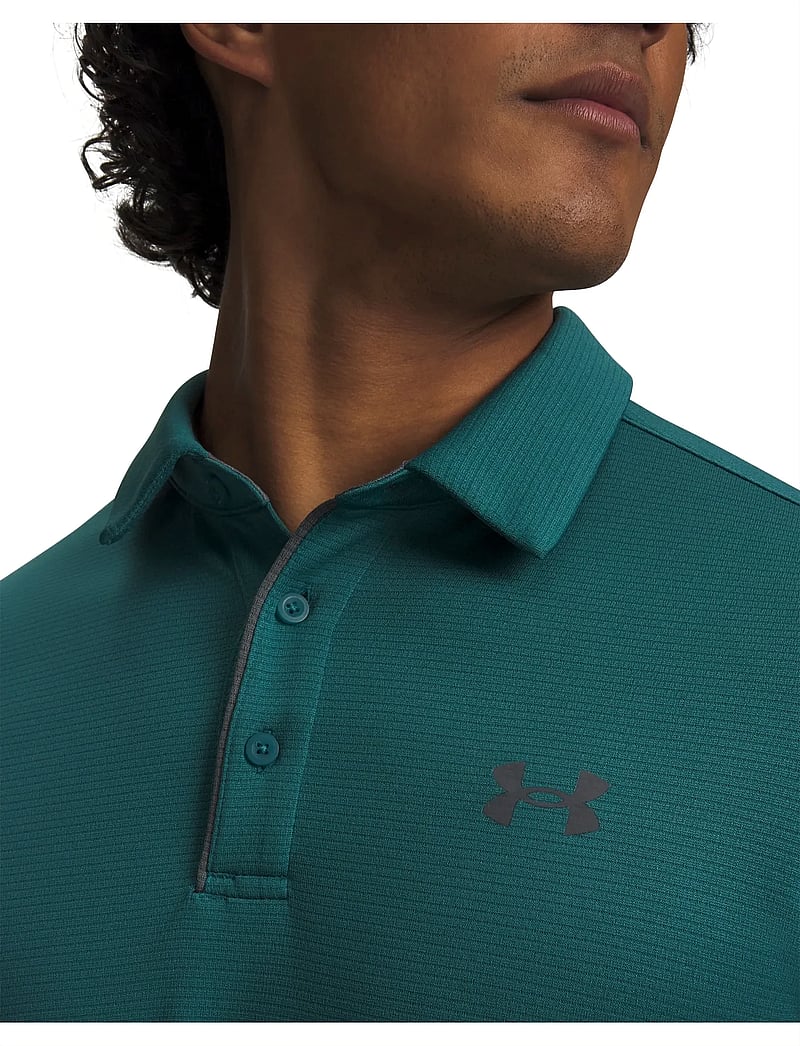 Under Armour - Tech Polo - toppar & t-shirts - rack green - 4