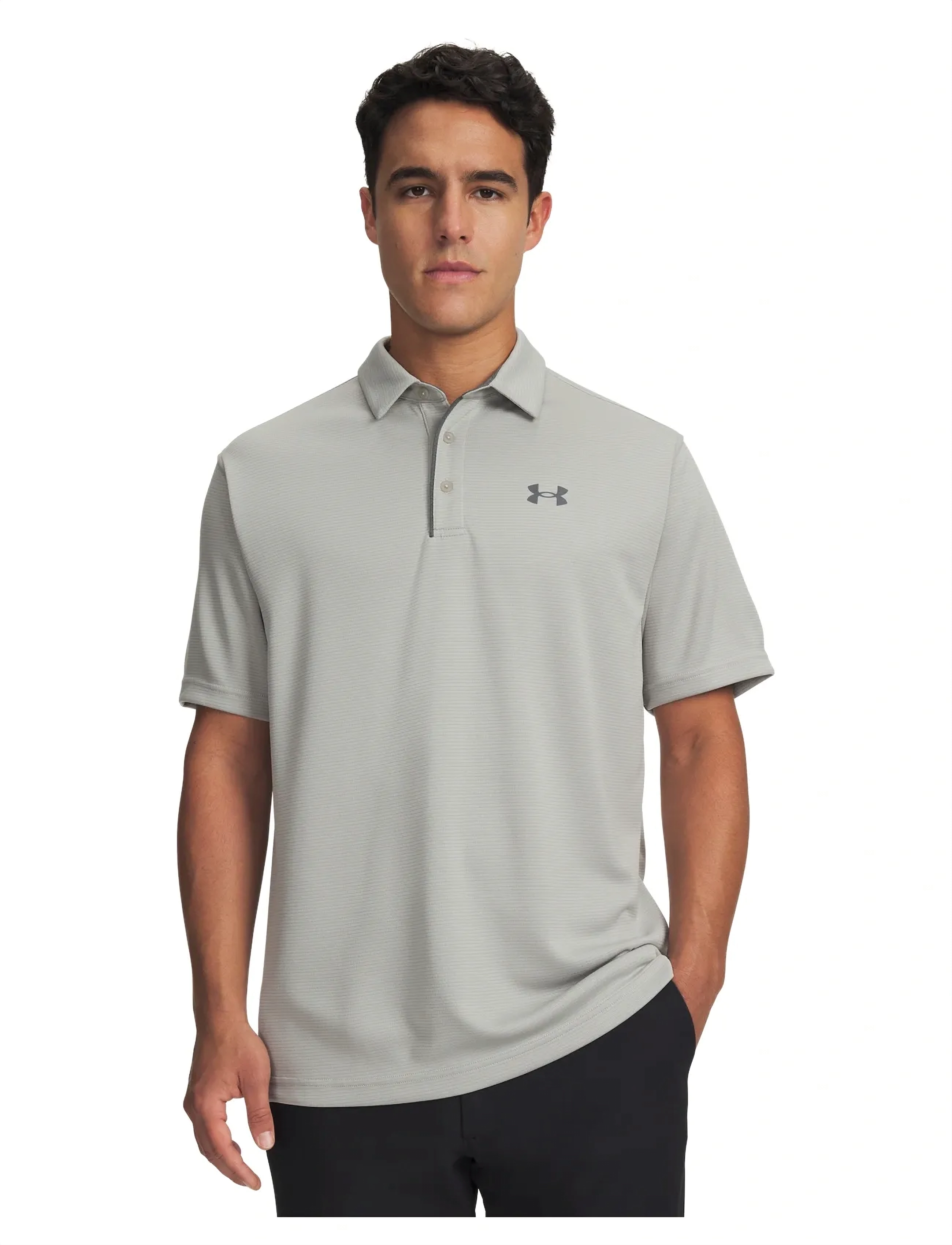 Under Armour Tech Polo - Kurzärmelig - TITANIUM / grey