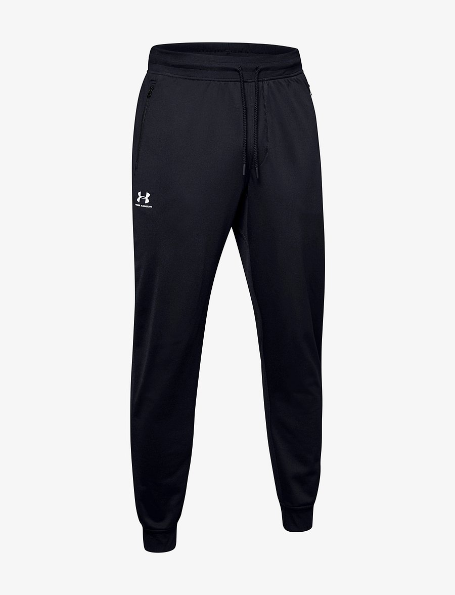 Under Armour - SPORTSTYLE TRICOT JOGGER - sportbroeken - black - 1