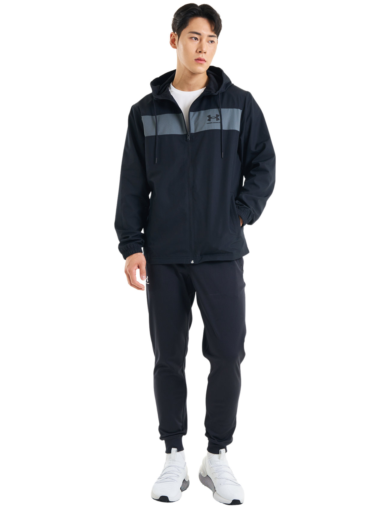 Under Armour - SPORTSTYLE TRICOT JOGGER - träningsbyxor - black - 0