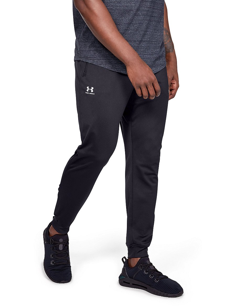 Under Armour - SPORTSTYLE TRICOT JOGGER - sportbroeken - black - 0