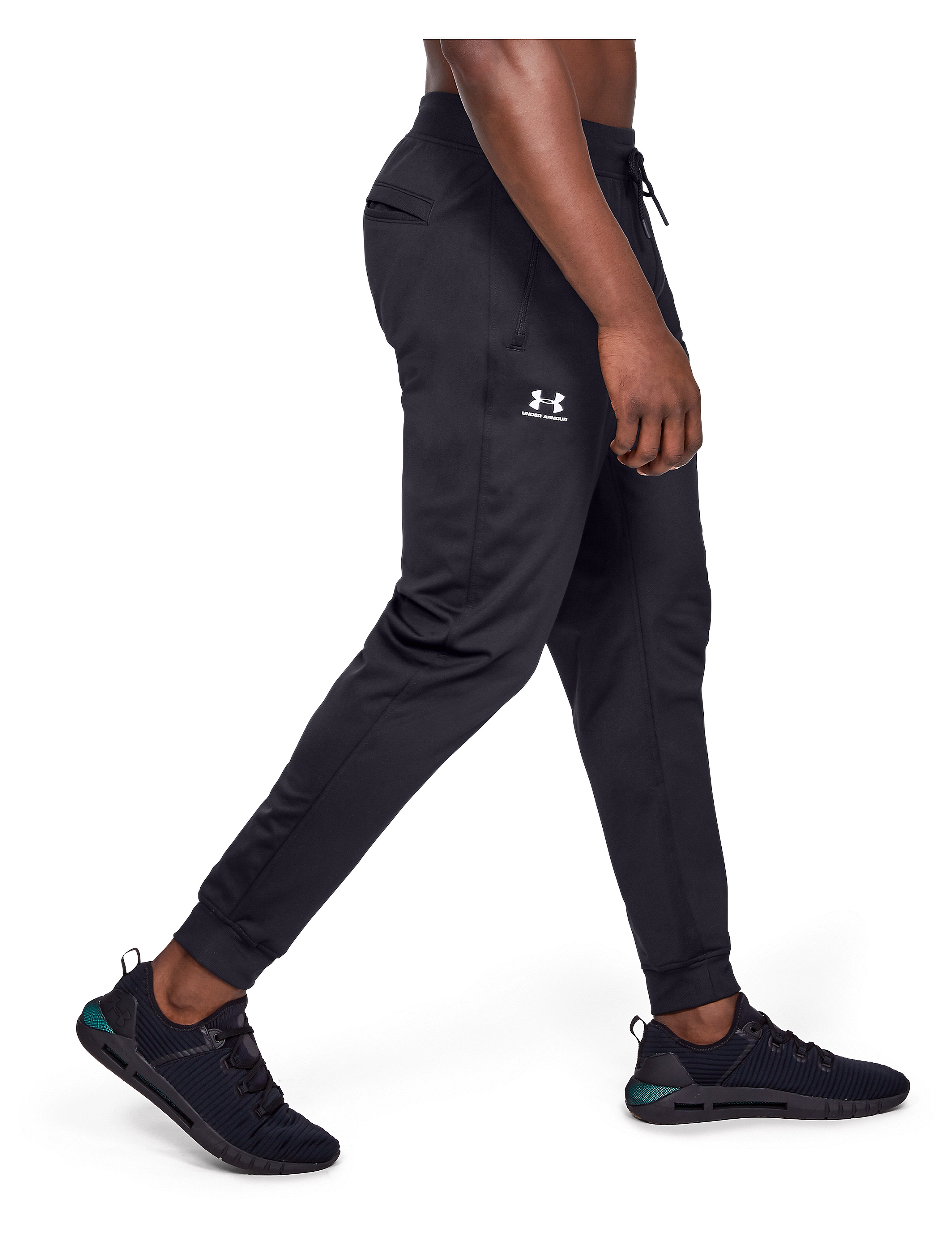 Under Armour - SPORTSTYLE TRICOT JOGGER - spordipüksid - black - 3