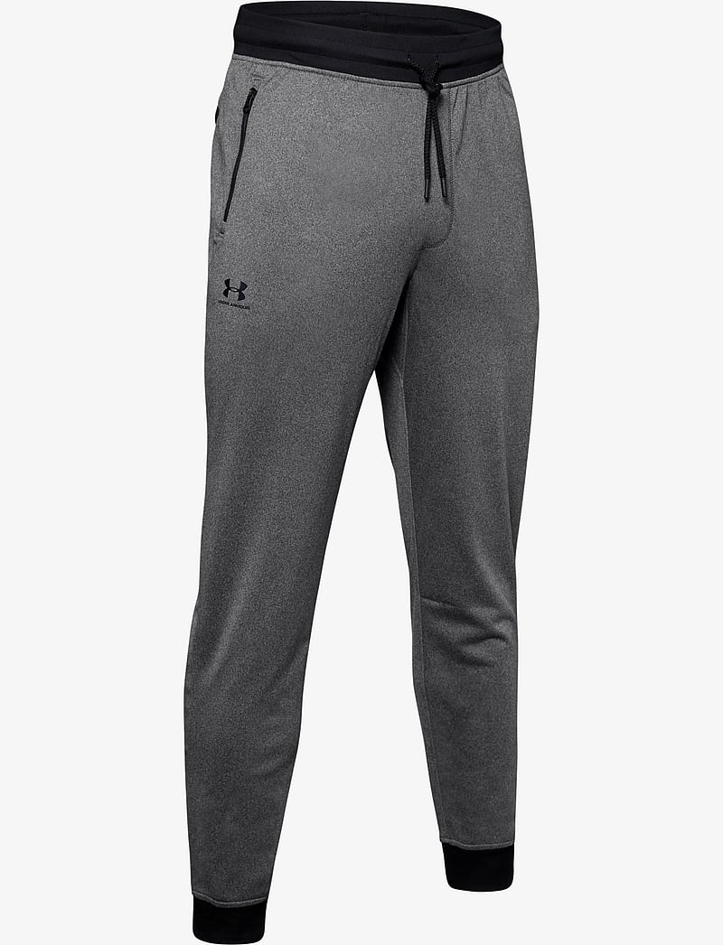 Under Armour - SPORTSTYLE TRICOT JOGGER - sports pants - carbon heather - 1