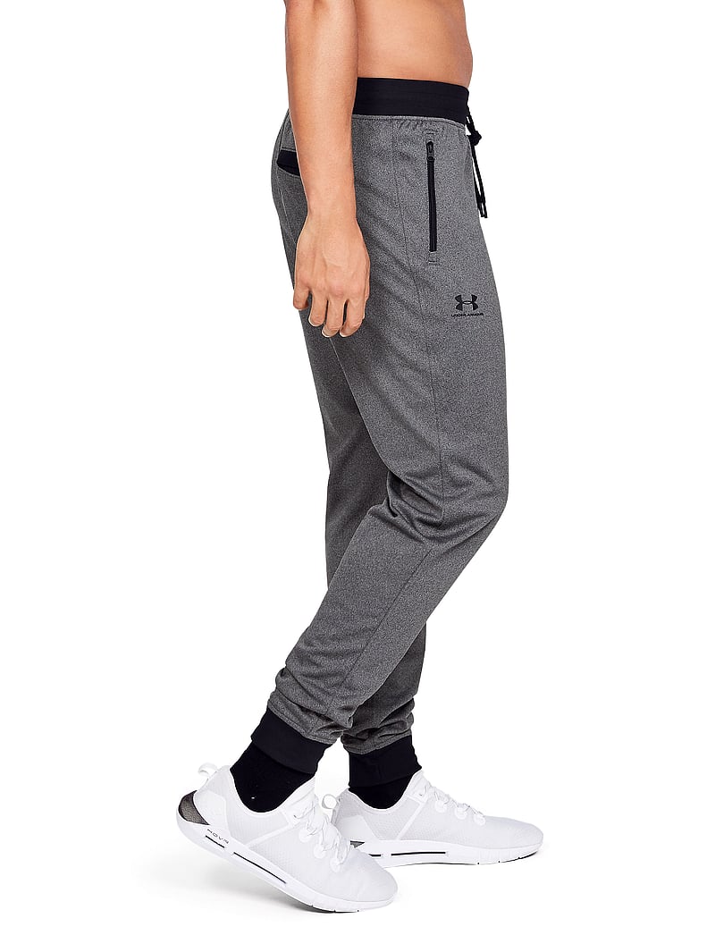 Under Armour - SPORTSTYLE TRICOT JOGGER - sports pants - carbon heather - 3