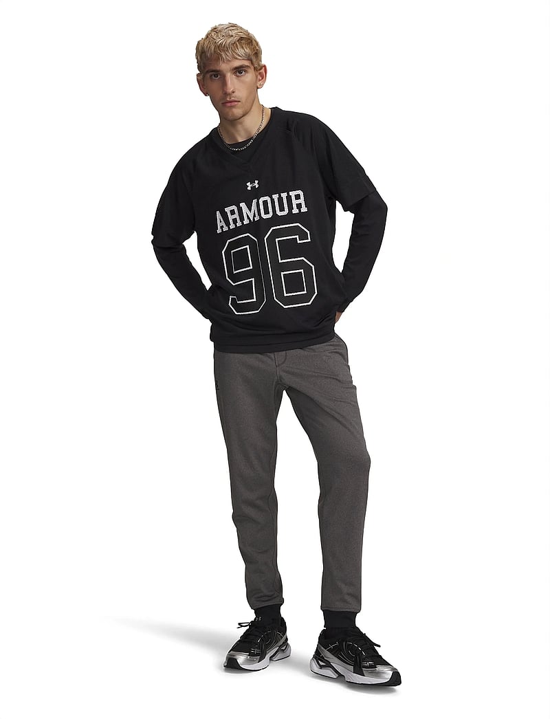 Under Armour - SPORTSTYLE TRICOT JOGGER - sports pants - carbon heather - 4