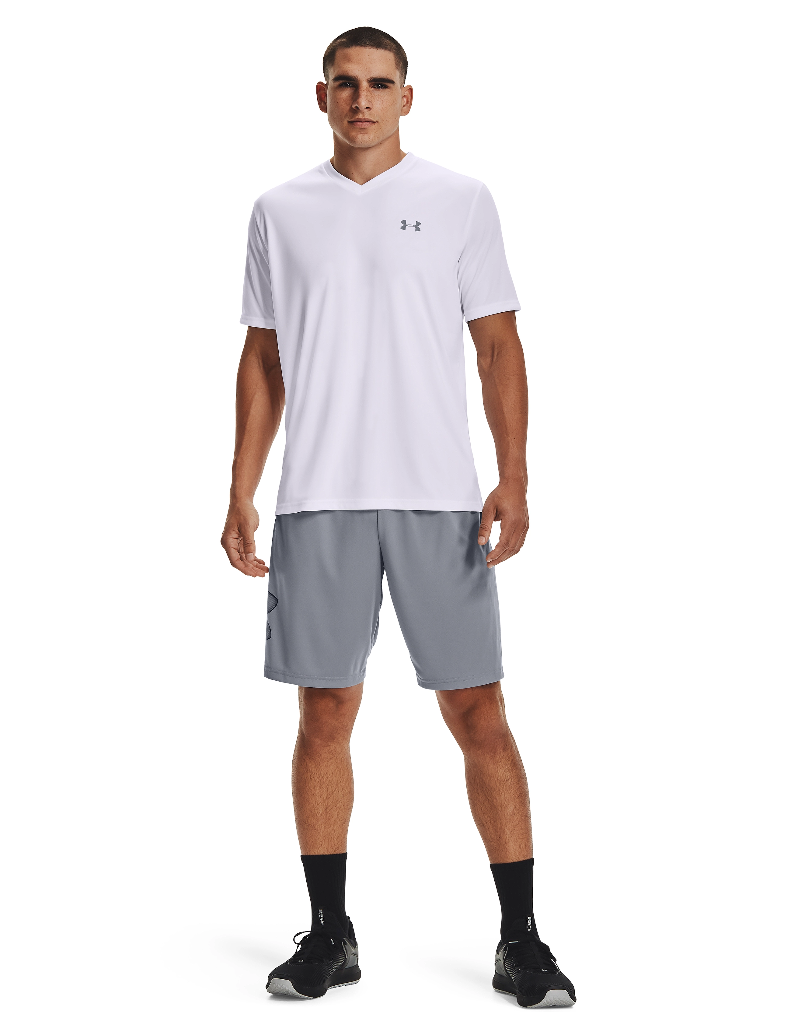 Under Armour Ua Tech Graphic Short, Mænd, Træningsshorts, Grå, Str: XXXXL