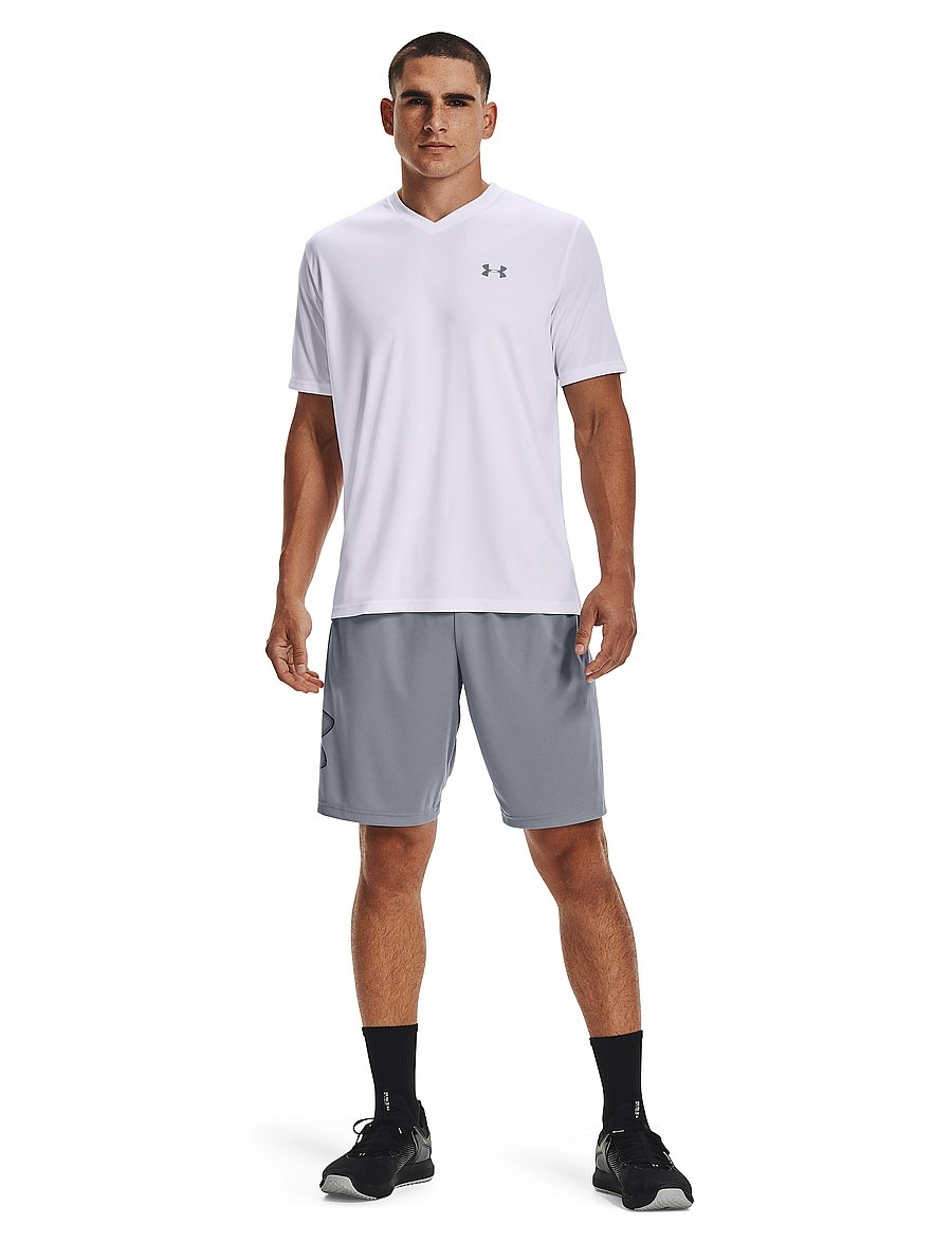 Under Armour - UA TECH GRAPHIC SHORT - trainingsshorts - steel - 0