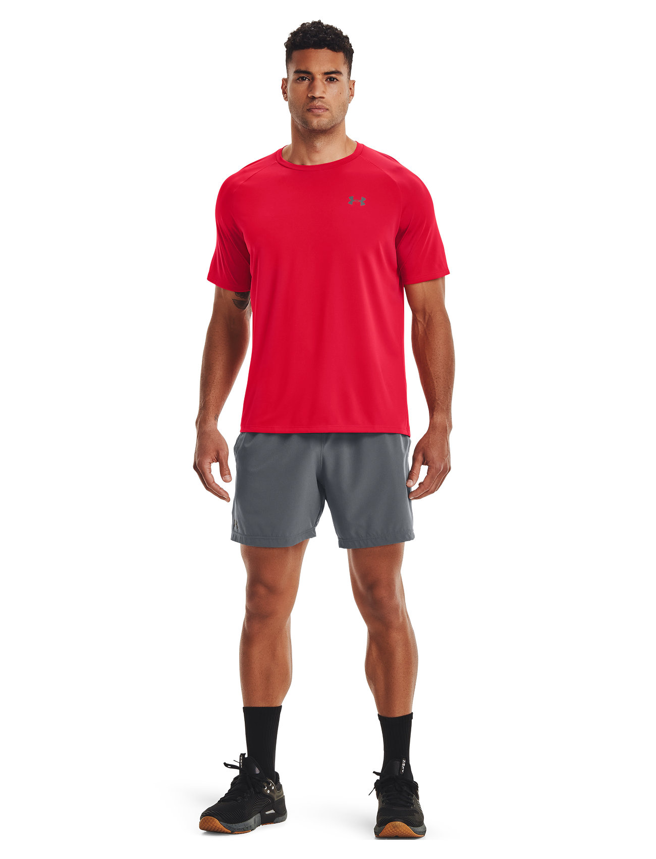 Under Armour - UA Tech 2.0 SS Tee - t-shirts - red - 0