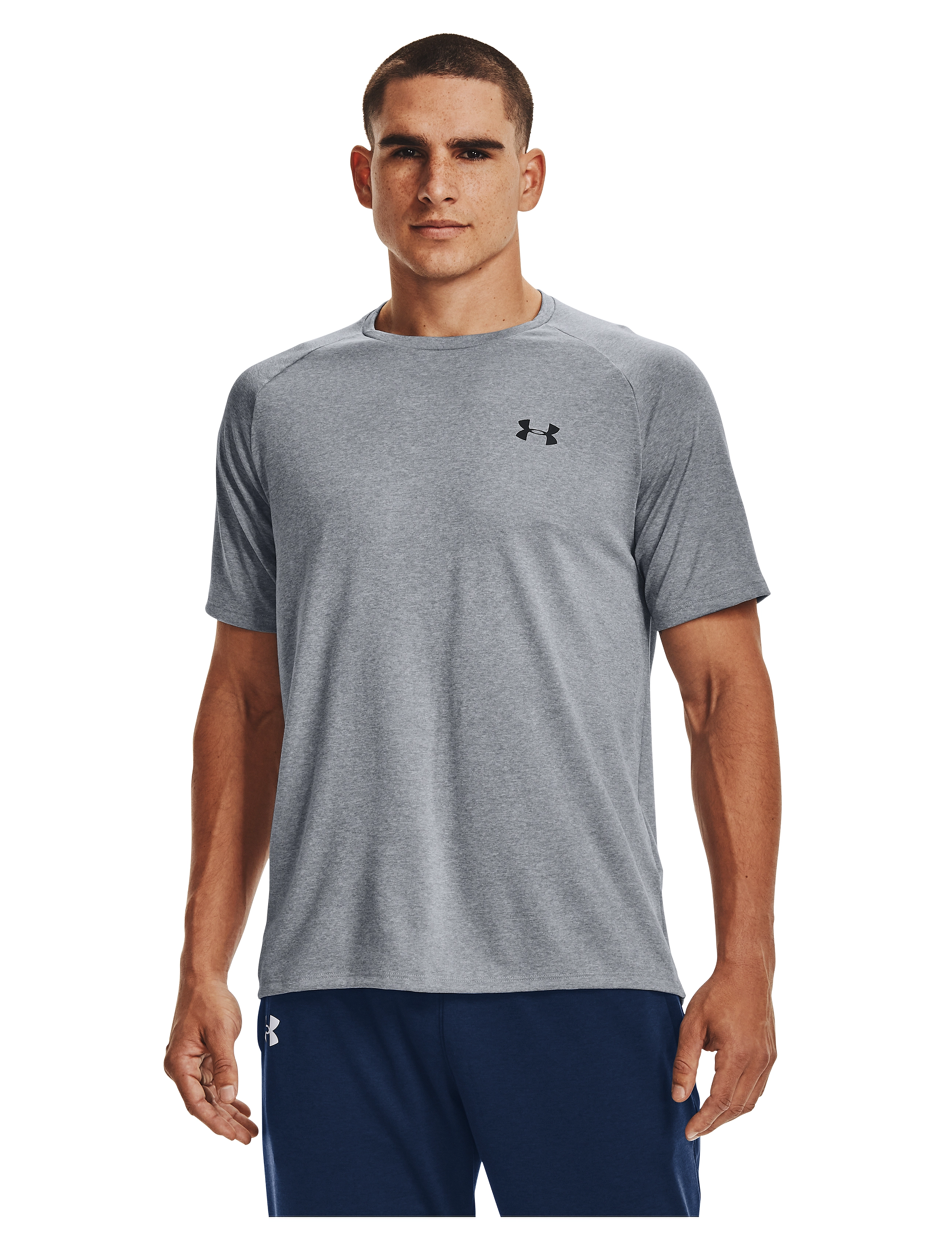 Under Armour - UA Tech 2.0 SS Tee - t-shirts - steel - 3